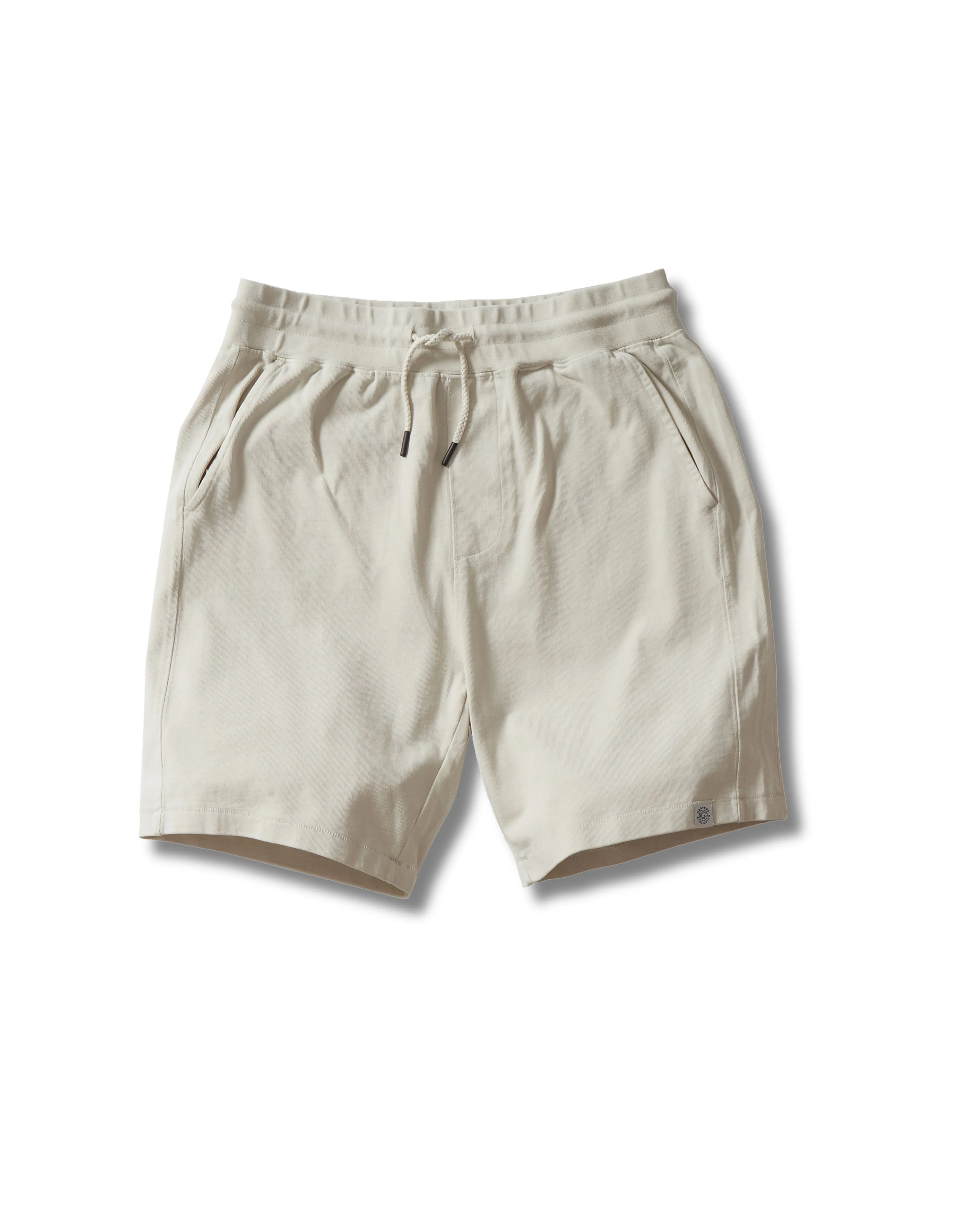Elevated Jersey Draw Cord Shorts 8" - Light Pebble sold by Grayers