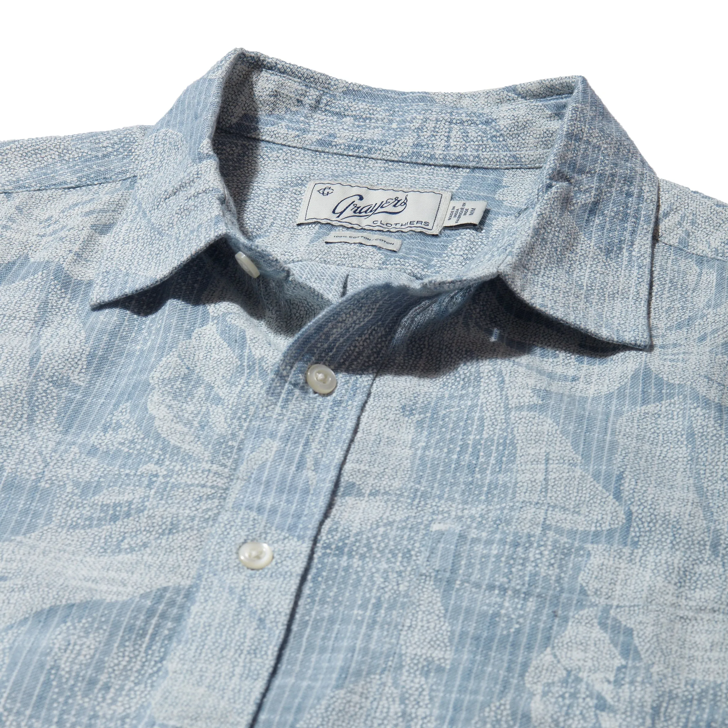 Madras Cottage Loom Printed Shirt - Mr. Chow Print sold by Grayers product image thumbnail 4
