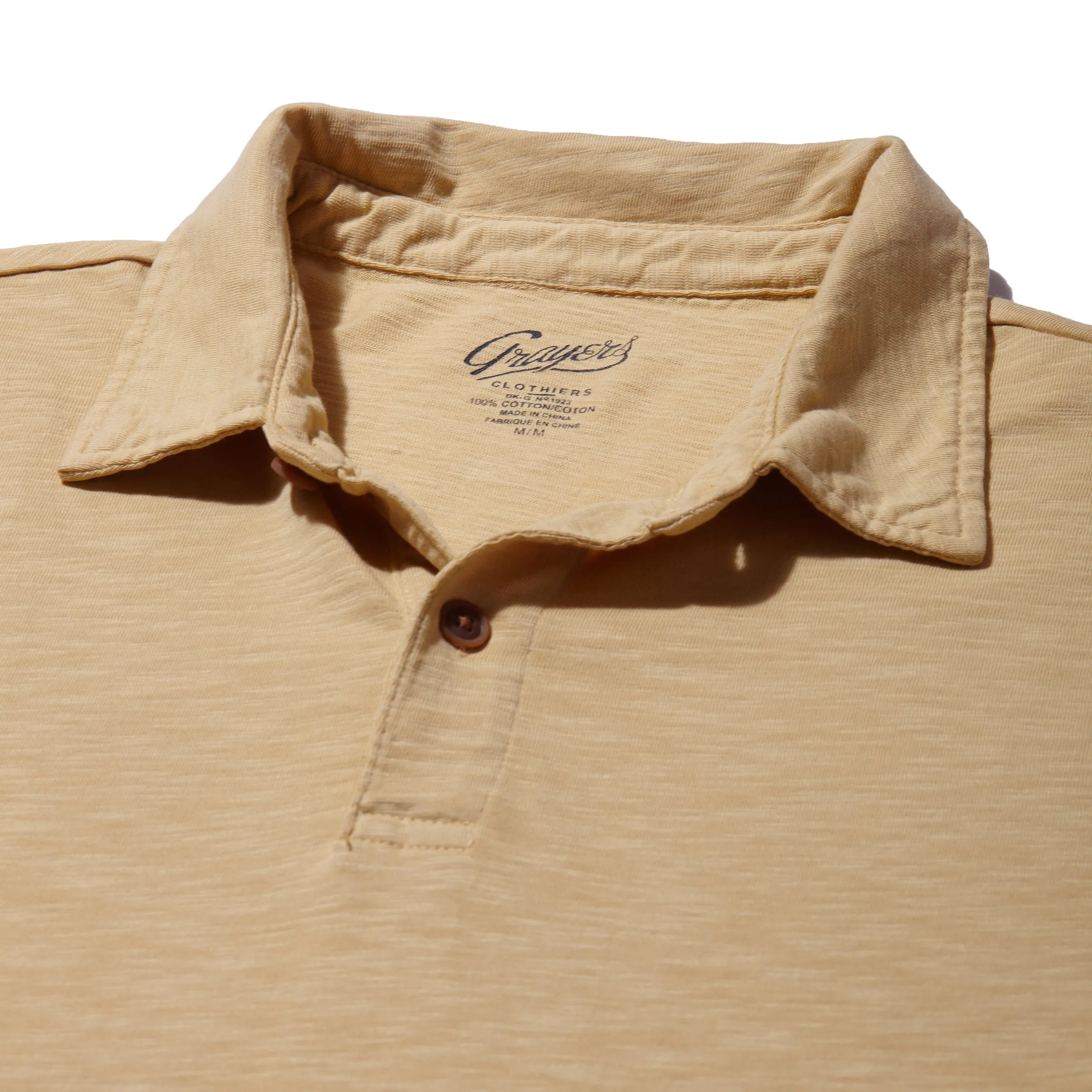 Sunwashed 2 Button Polo - Pineapple Slice sold by Grayers product image thumbnail 4