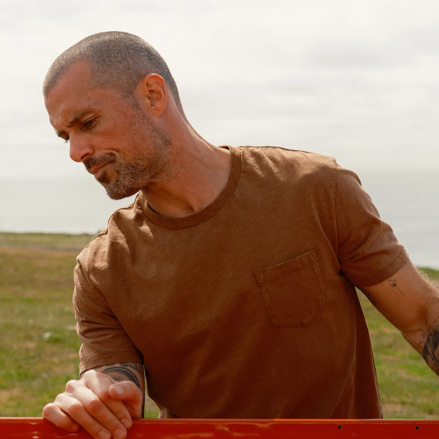 Sunwashed Pocket Tee - Rubber sold by Grayers product image thumbnail 2