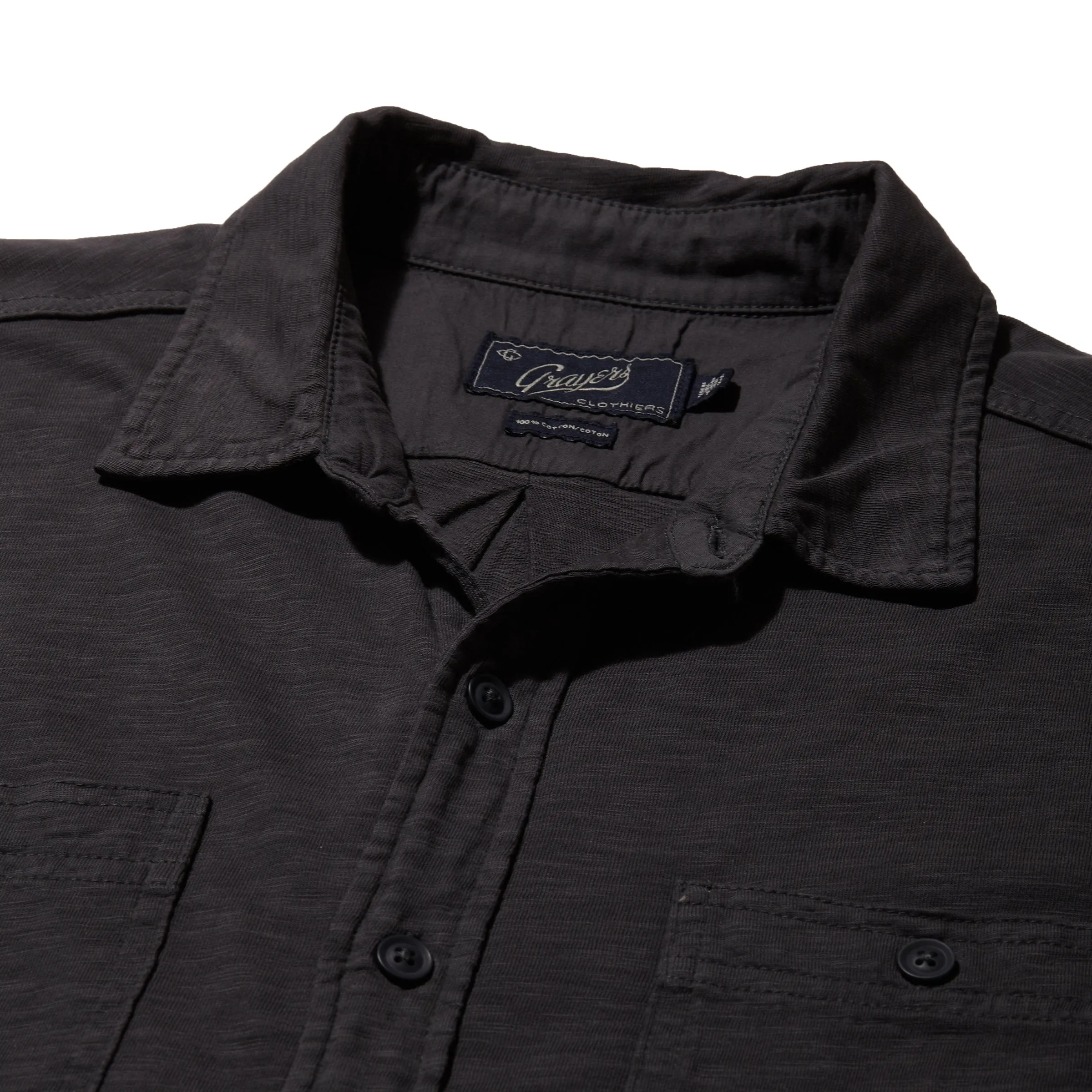 Flex Everyday Knit Short Sleeve Shirt - Washed Navy sold by Grayers product image thumbnail 3
