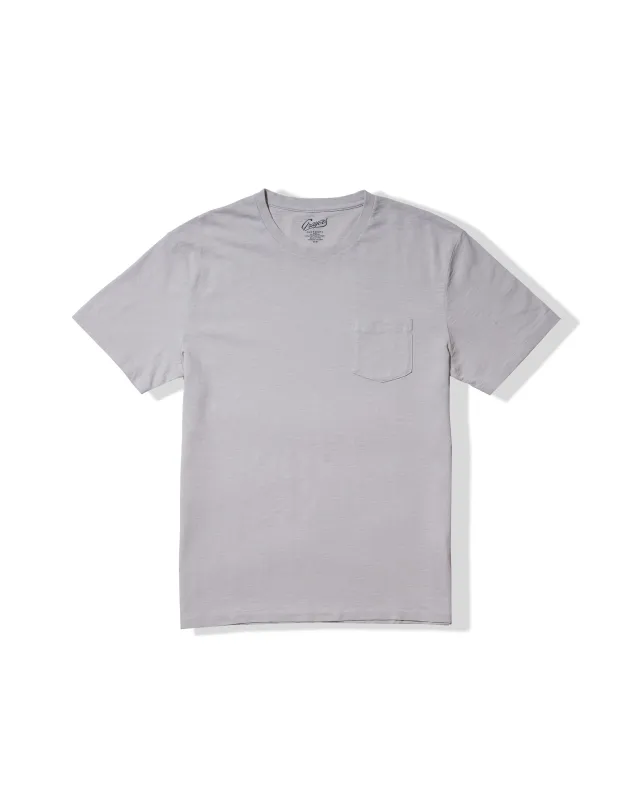 Sunwashed Pocket Tee - Glacier Gray sold by Grayers