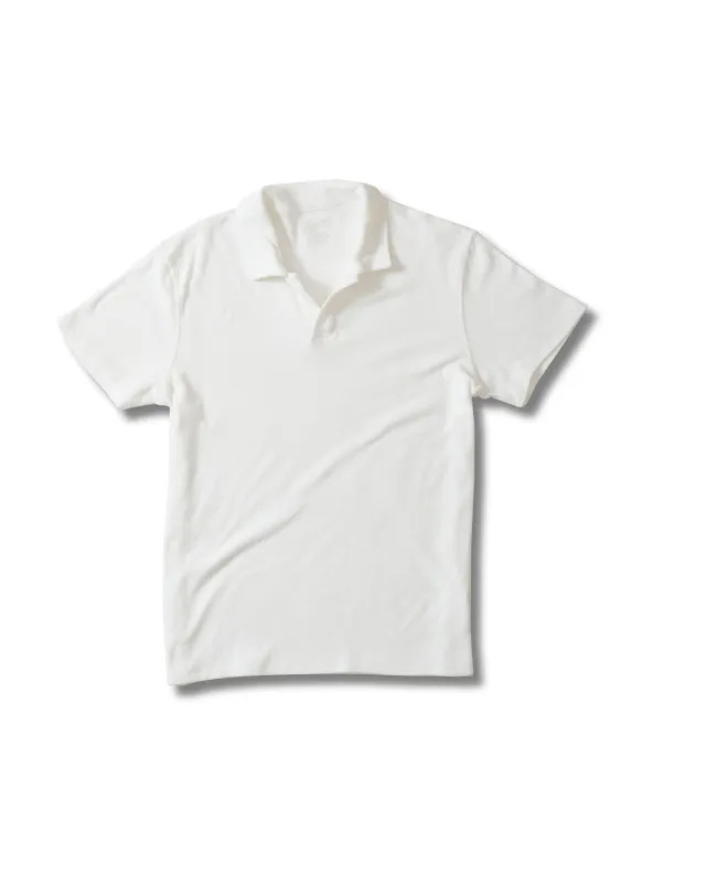 Riviera Terry Polo - White made by Grayers