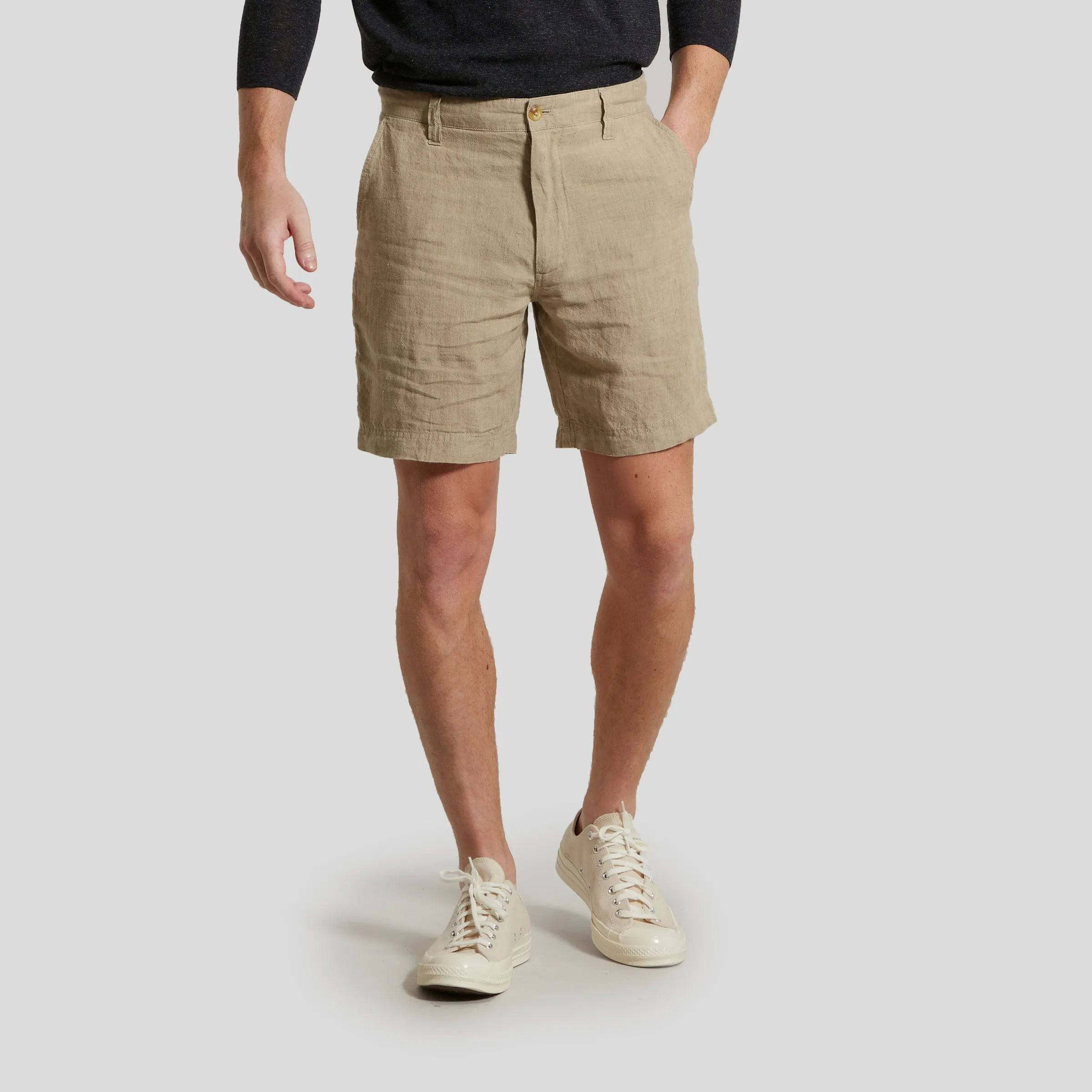 Aventura Washed Linen Shorts - Safari sold by Grayers product image thumbnail 4