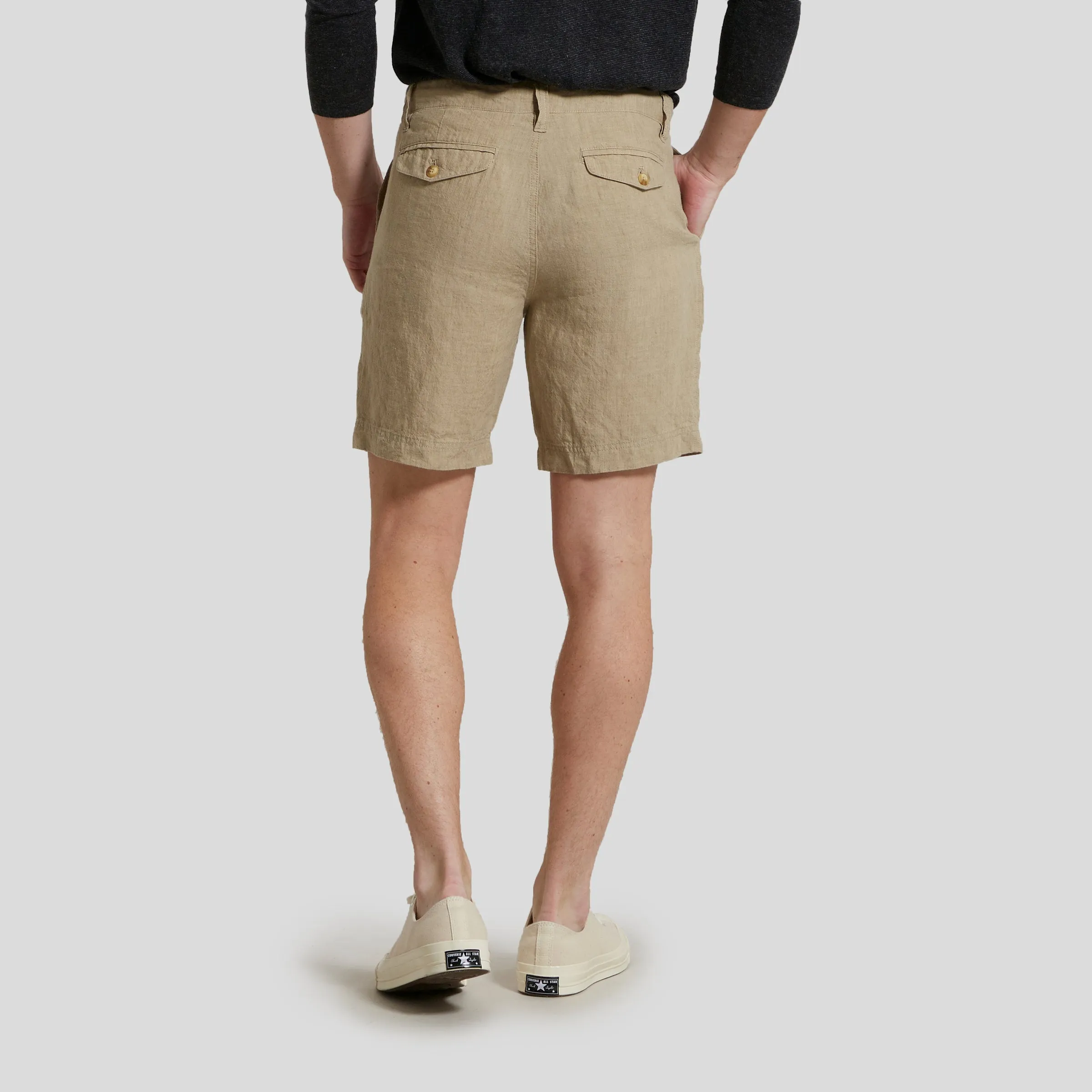 Aventura Washed Linen Shorts - Safari sold by Grayers product image thumbnail 5