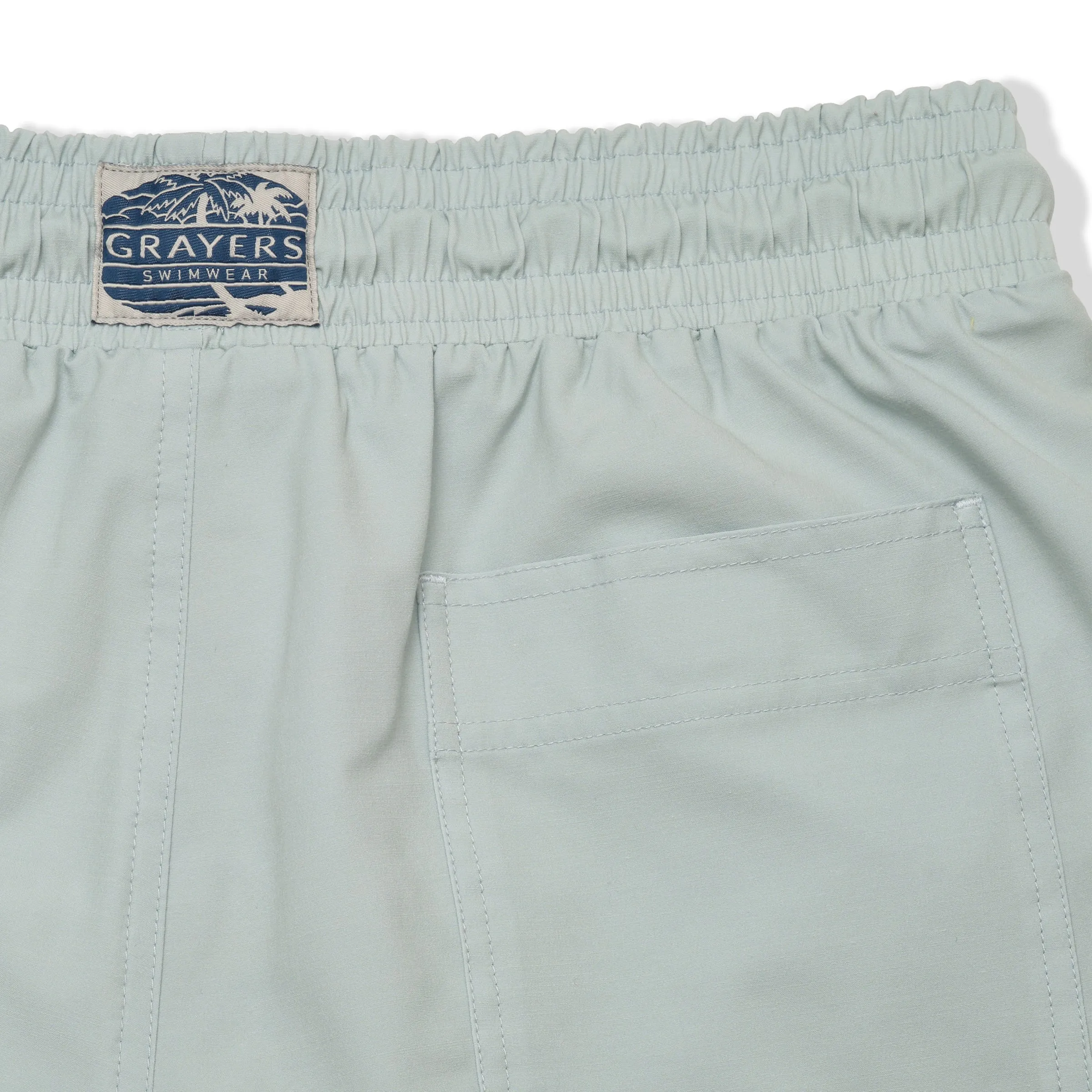 Eco Poly Cotton Stretch Swim Trunk 7" - Blue Haze sold by Grayers product image thumbnail 4