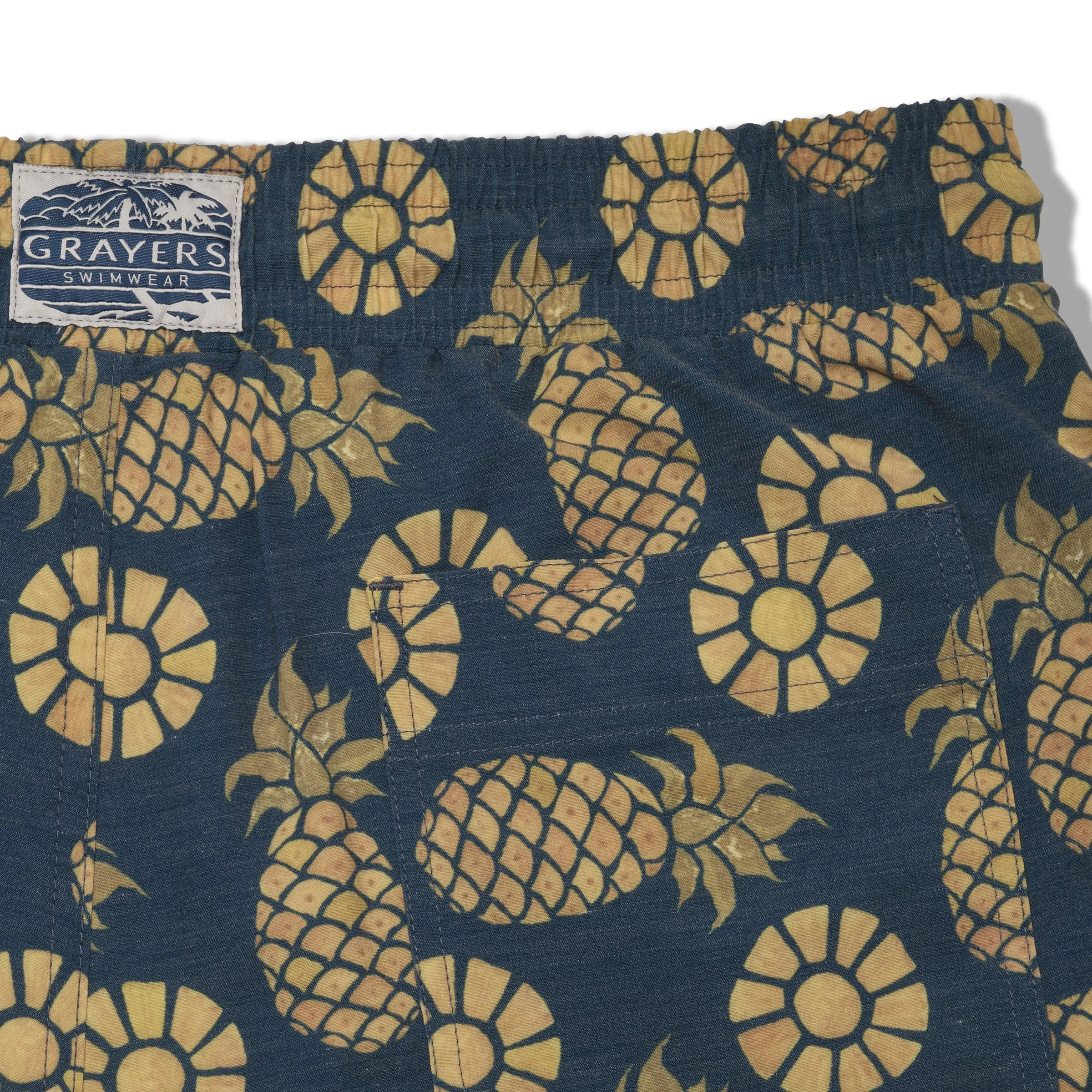 Eco Poly Cotton Stretch Swim Trunk 7" - Pineapple Slice sold by Grayers product image thumbnail 4