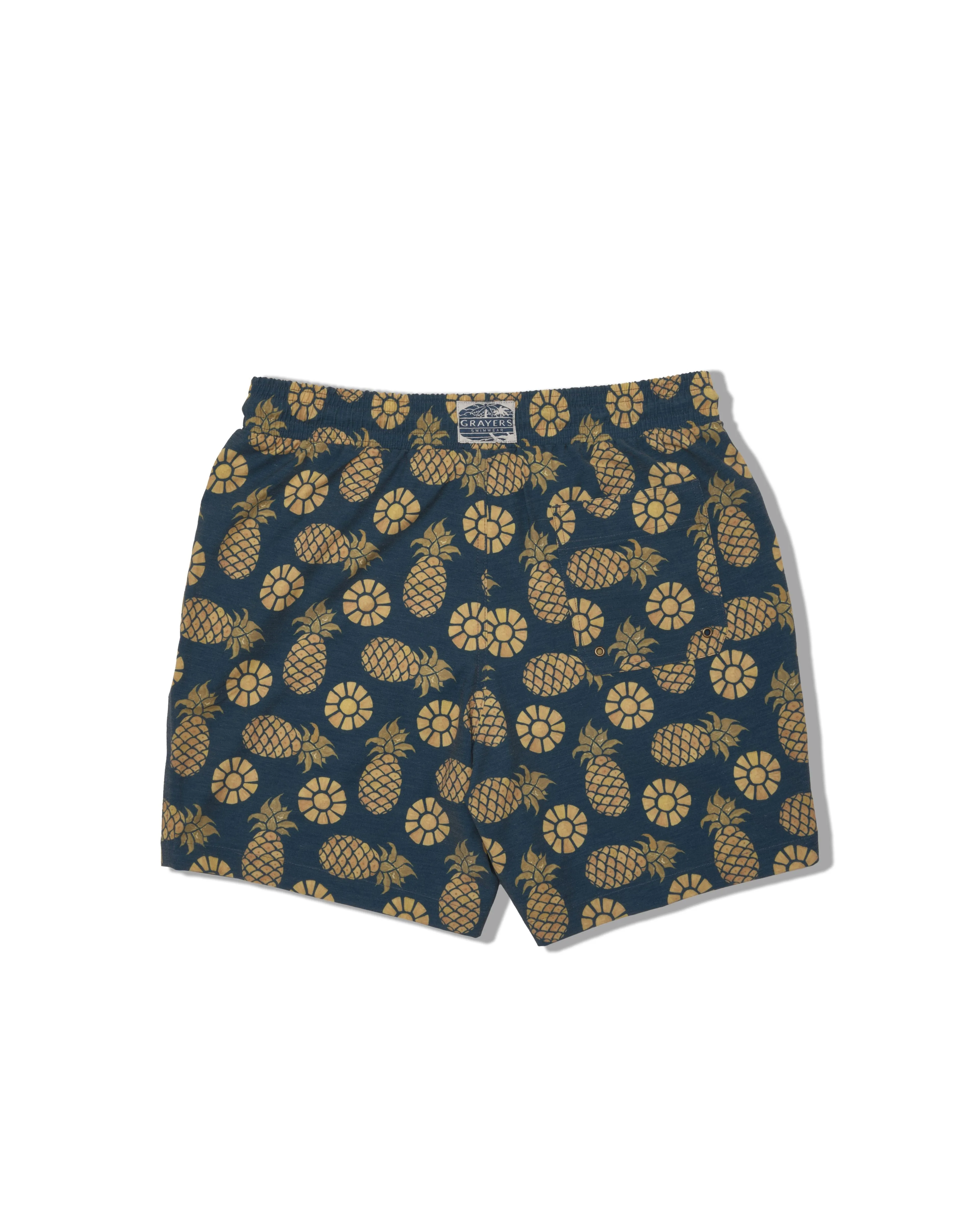 Eco Poly Cotton Stretch Swim Trunk 7" - Pineapple Slice sold by Grayers product image thumbnail 2