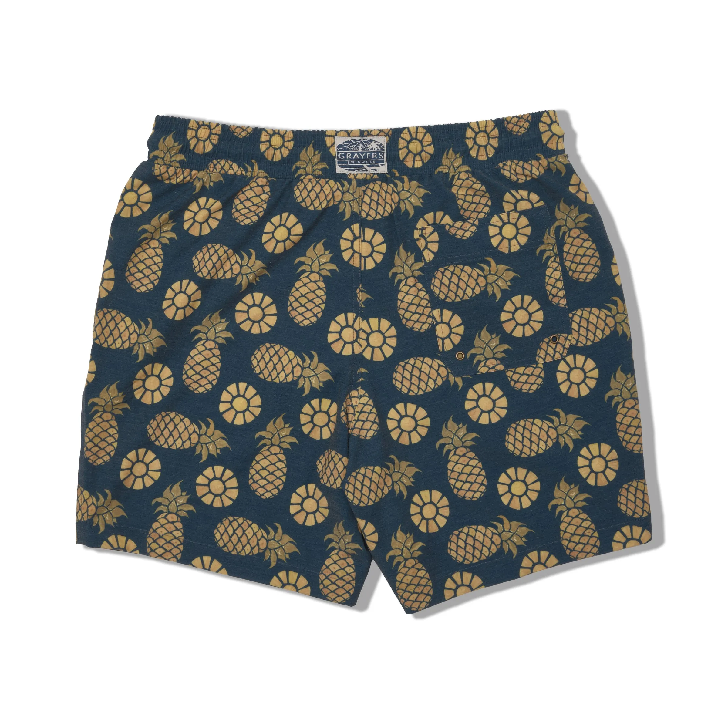 Eco Poly Cotton Stretch Swim Trunk 7" - Pineapple Slice sold by Grayers product image thumbnail 5