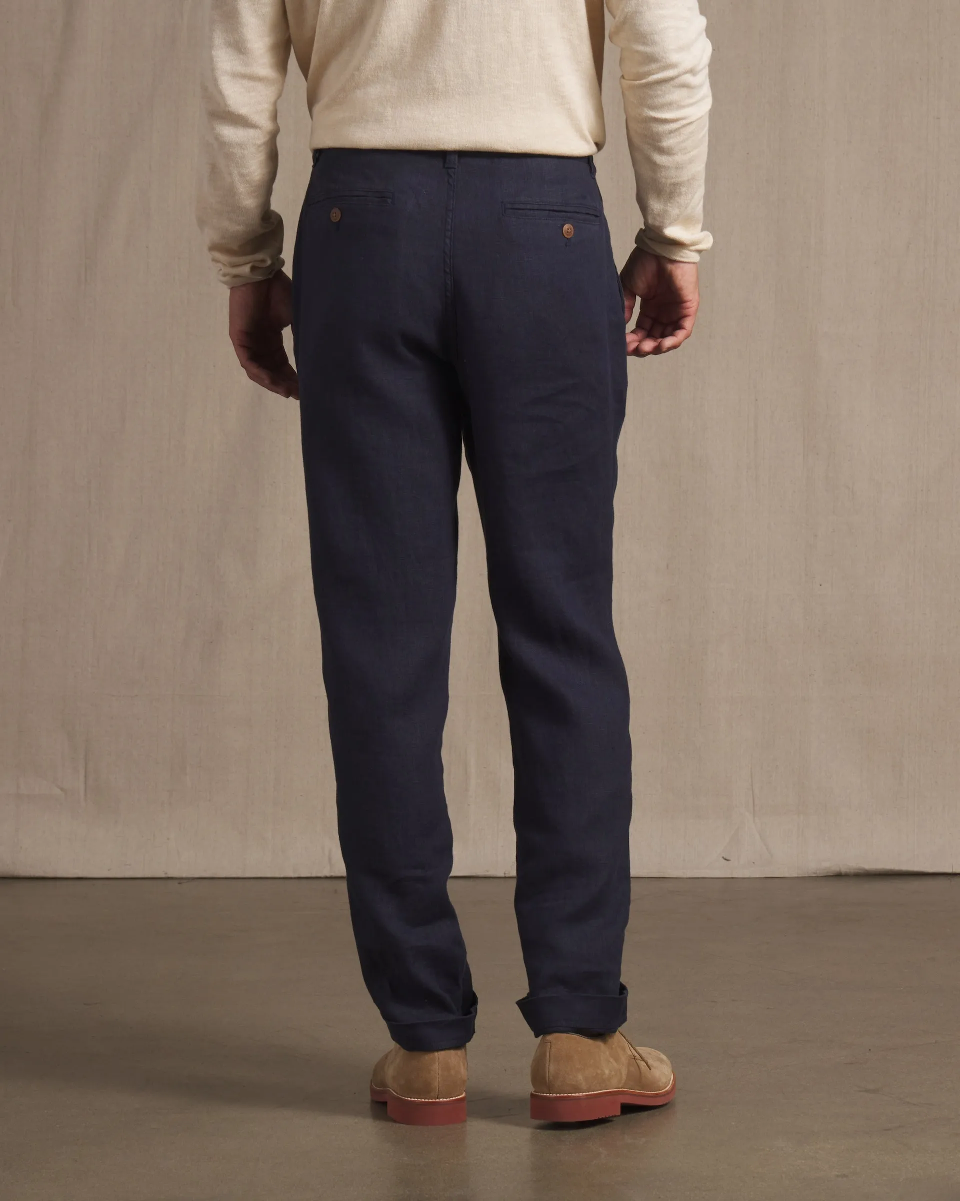 Bal Harbour Aventura Washed Linen Pants - Navy sold by Grayers product image thumbnail 5