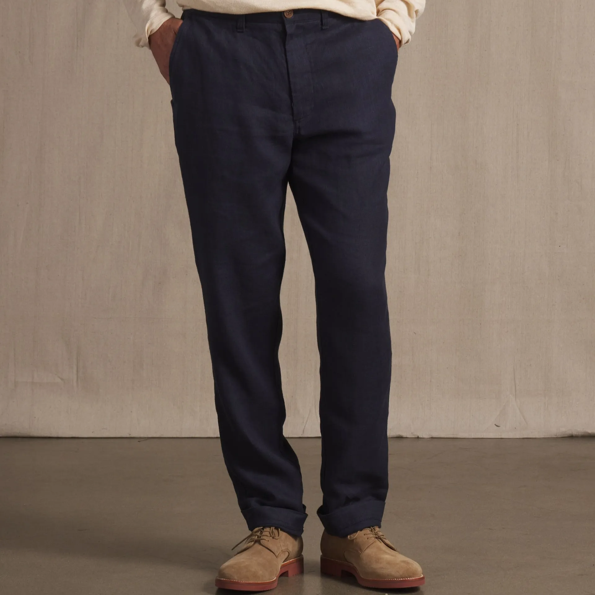Bal Harbour Aventura Washed Linen Pants - Navy sold by Grayers product image thumbnail 2