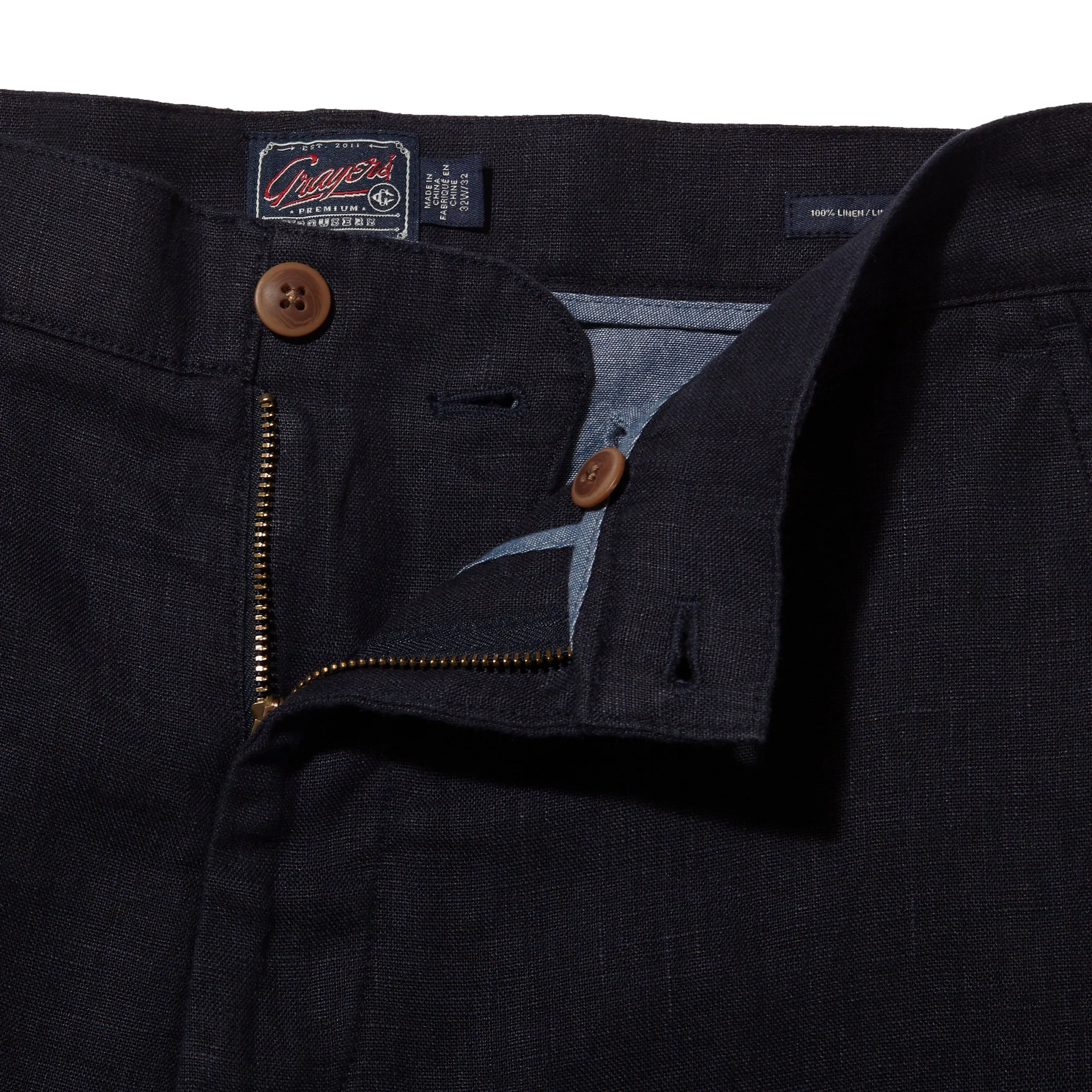 Bal Harbour Aventura Washed Linen Pants - Navy sold by Grayers product image thumbnail 3