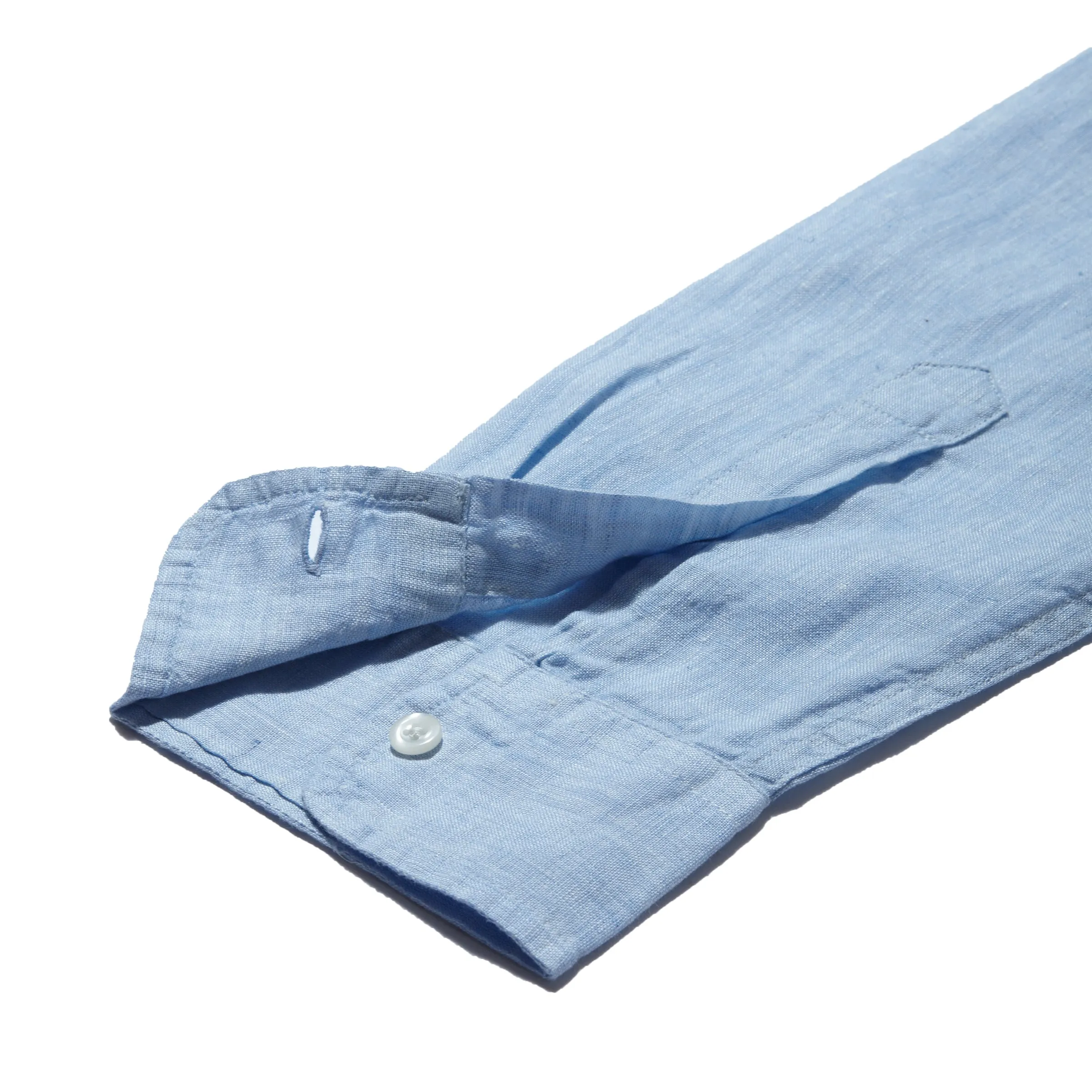 Nantucket Yarn Dyed Linen Shirt - Light Blue sold by Grayers product image thumbnail 4