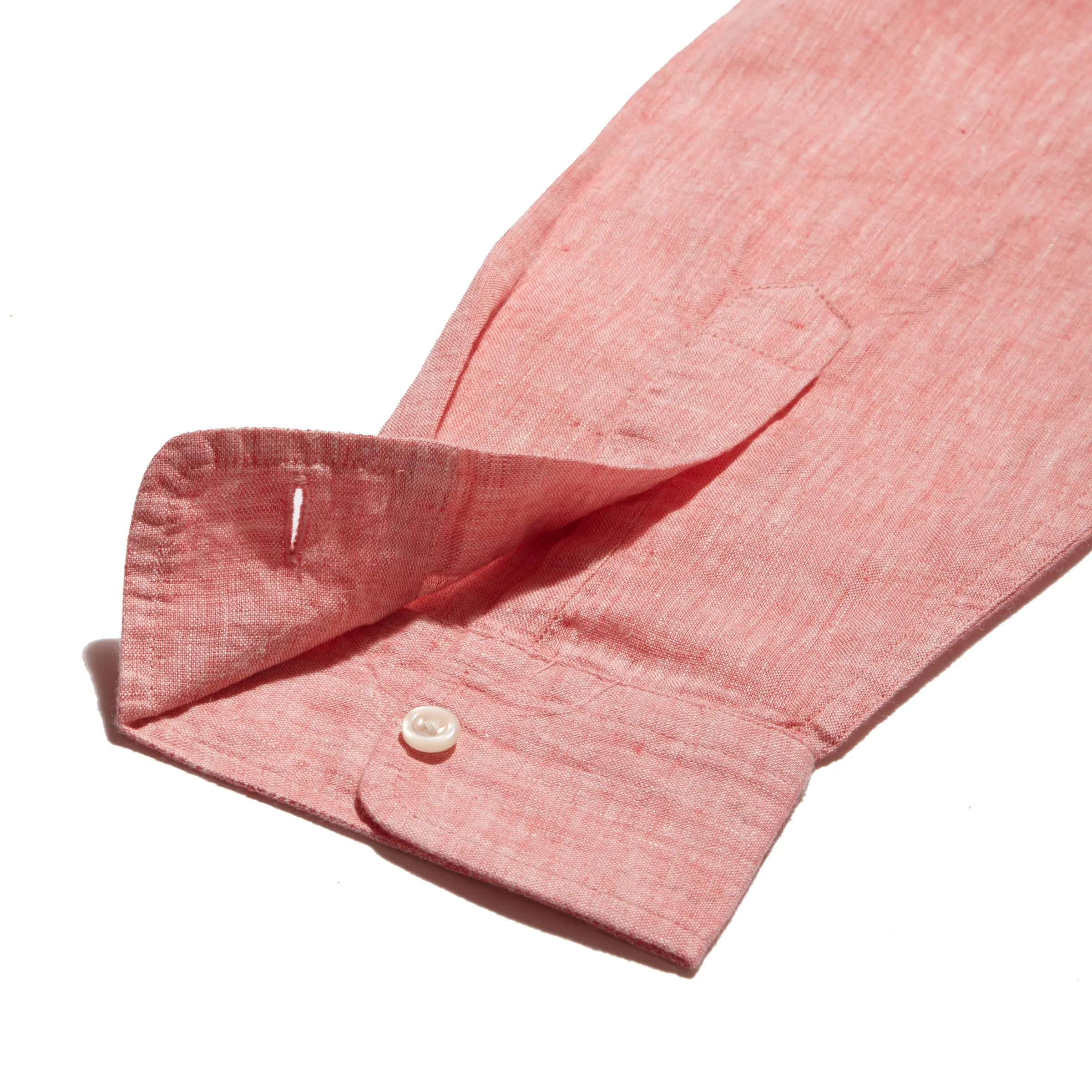 Nantucket Yarn Dyed Linen Shirt - Red sold by Grayers product image thumbnail 4