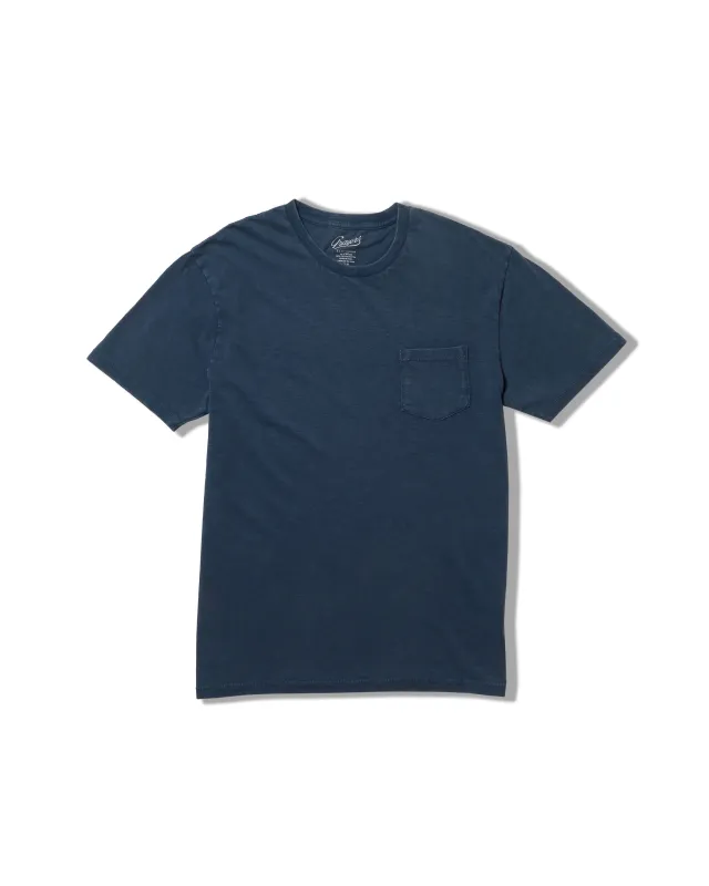 Sunwashed Pocket Tee - Blue Wing Teal sold by Grayers