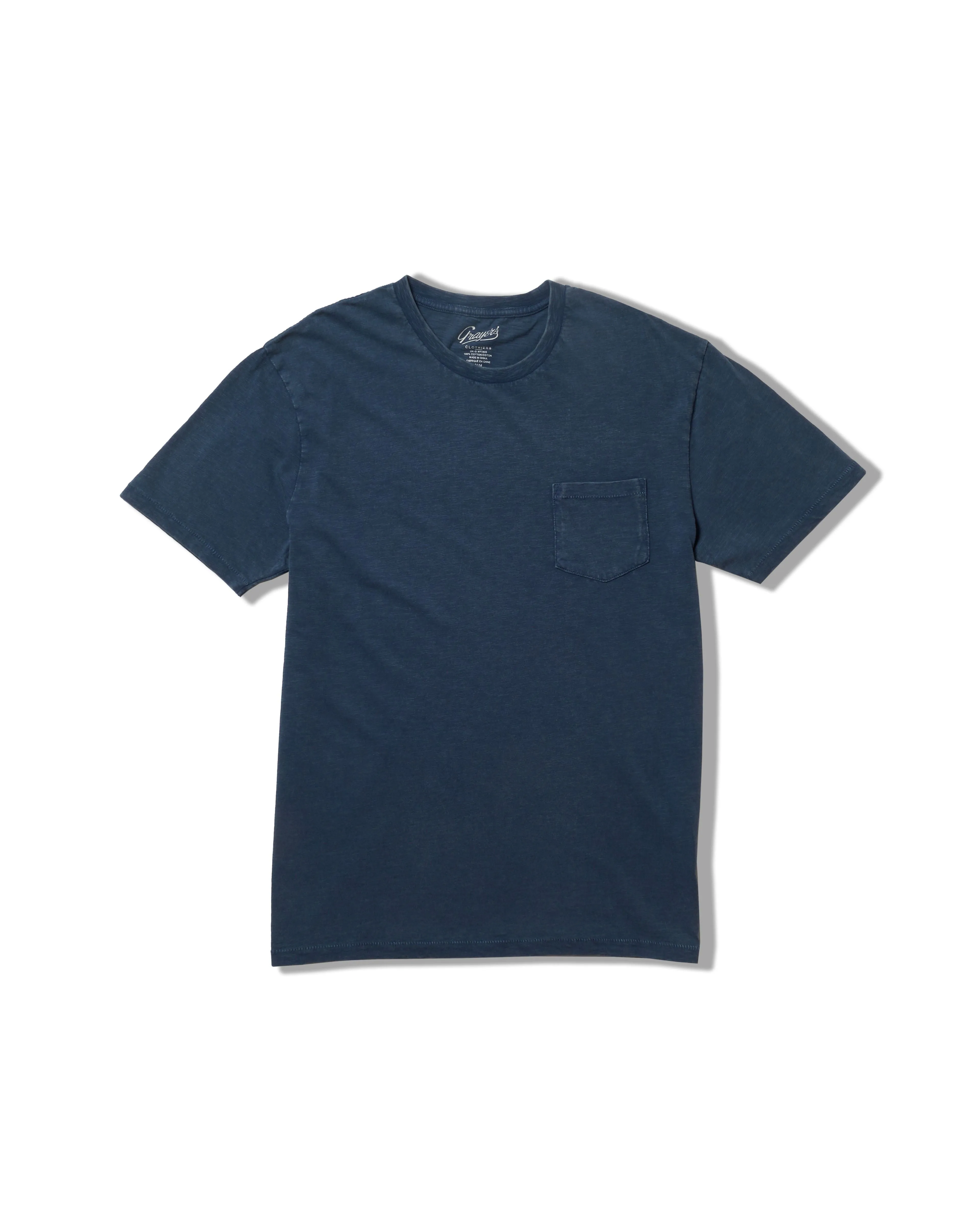 Sunwashed Pocket Tee - Blue Wing Teal sold by Grayers
