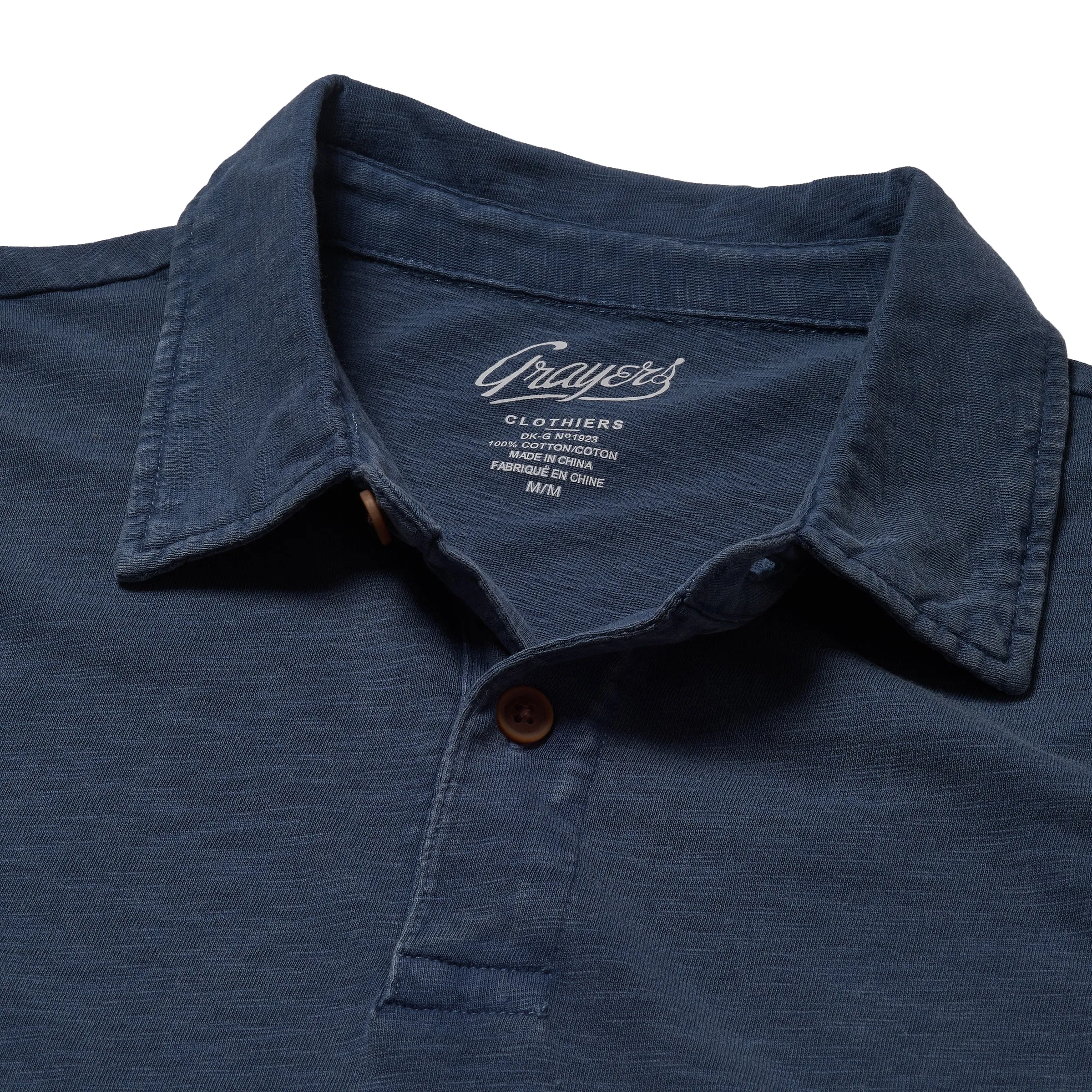 Sunwashed 2 Button Polo - Blue Wing Teal sold by Grayers product image thumbnail 2