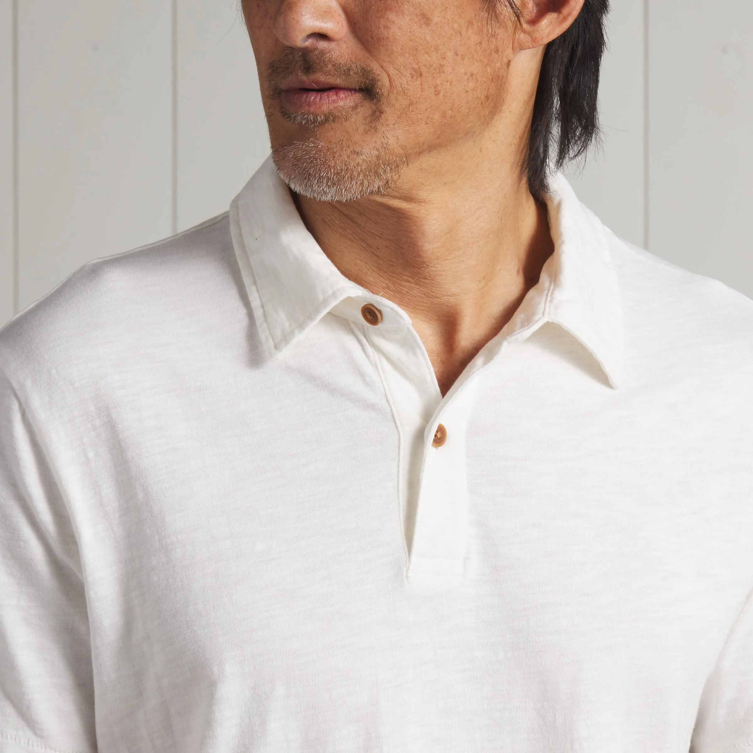 Sunwashed 2 Button Polo - White sold by Grayers product image thumbnail 5