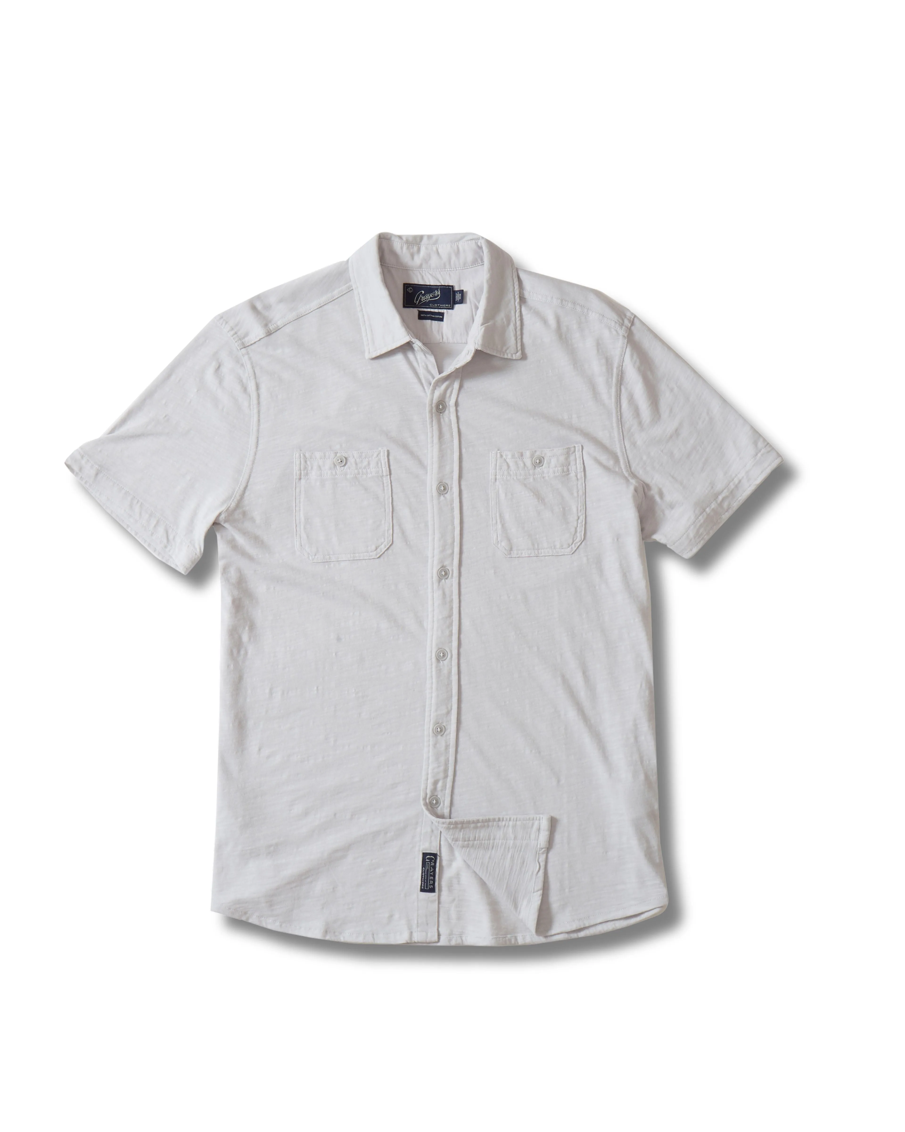 Flex Everyday Knit Short Sleeve Shirt - Glacier Gray sold by Grayers