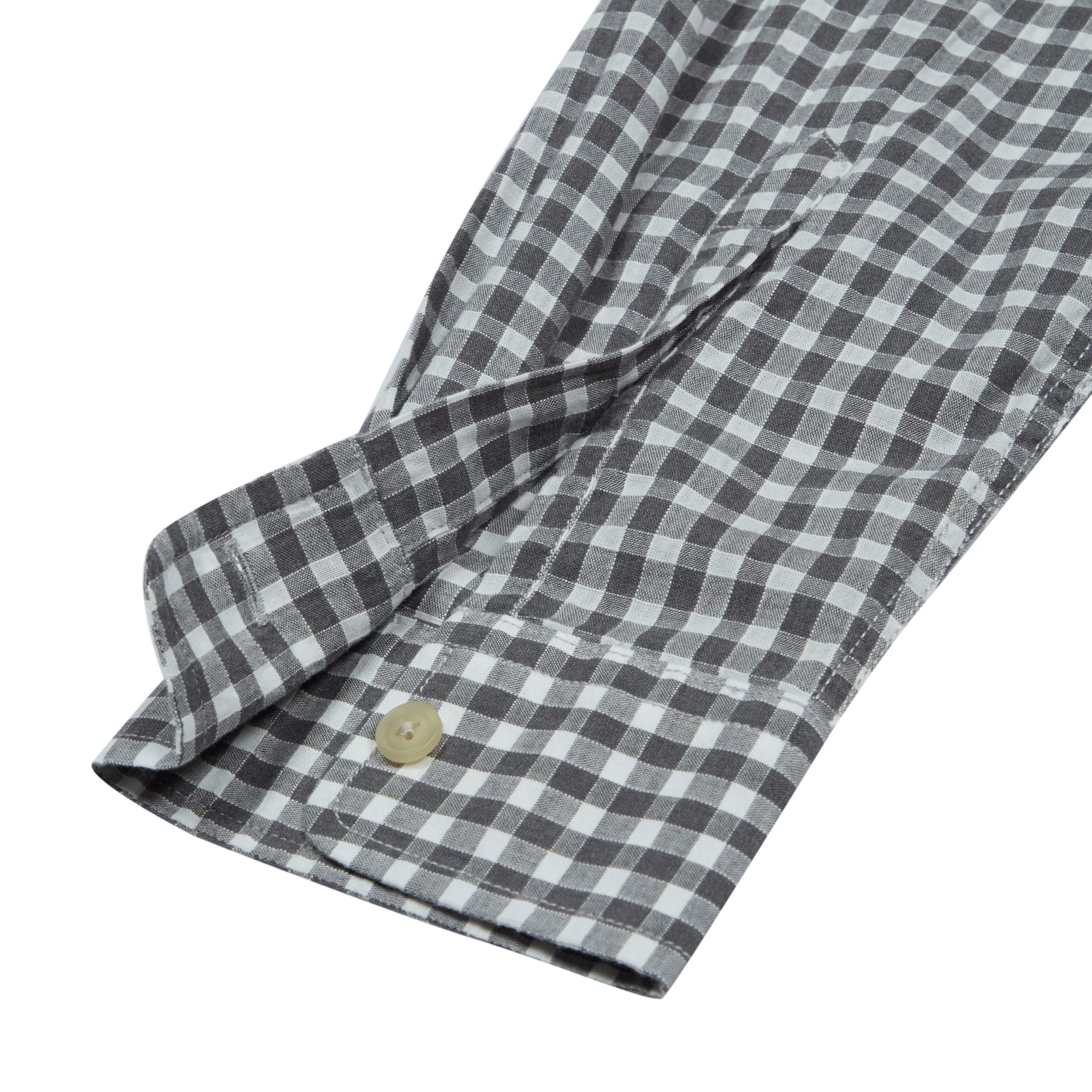 Preston Gingham Shirt - Charcoal Gingham (Final Sale)* sold by Grayers product image thumbnail 4