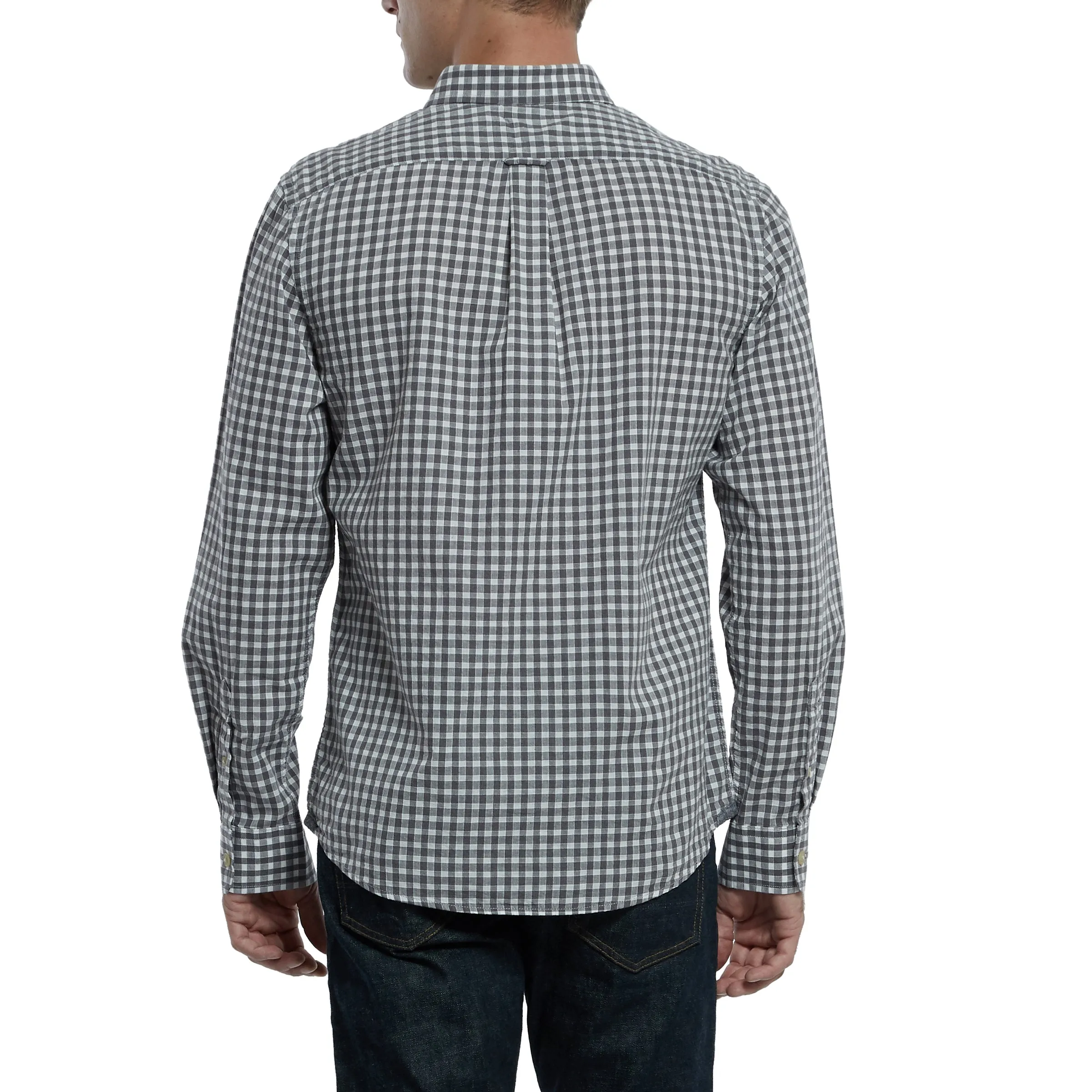 Preston Gingham Shirt - Charcoal Gingham (Final Sale)* sold by Grayers product image thumbnail 3