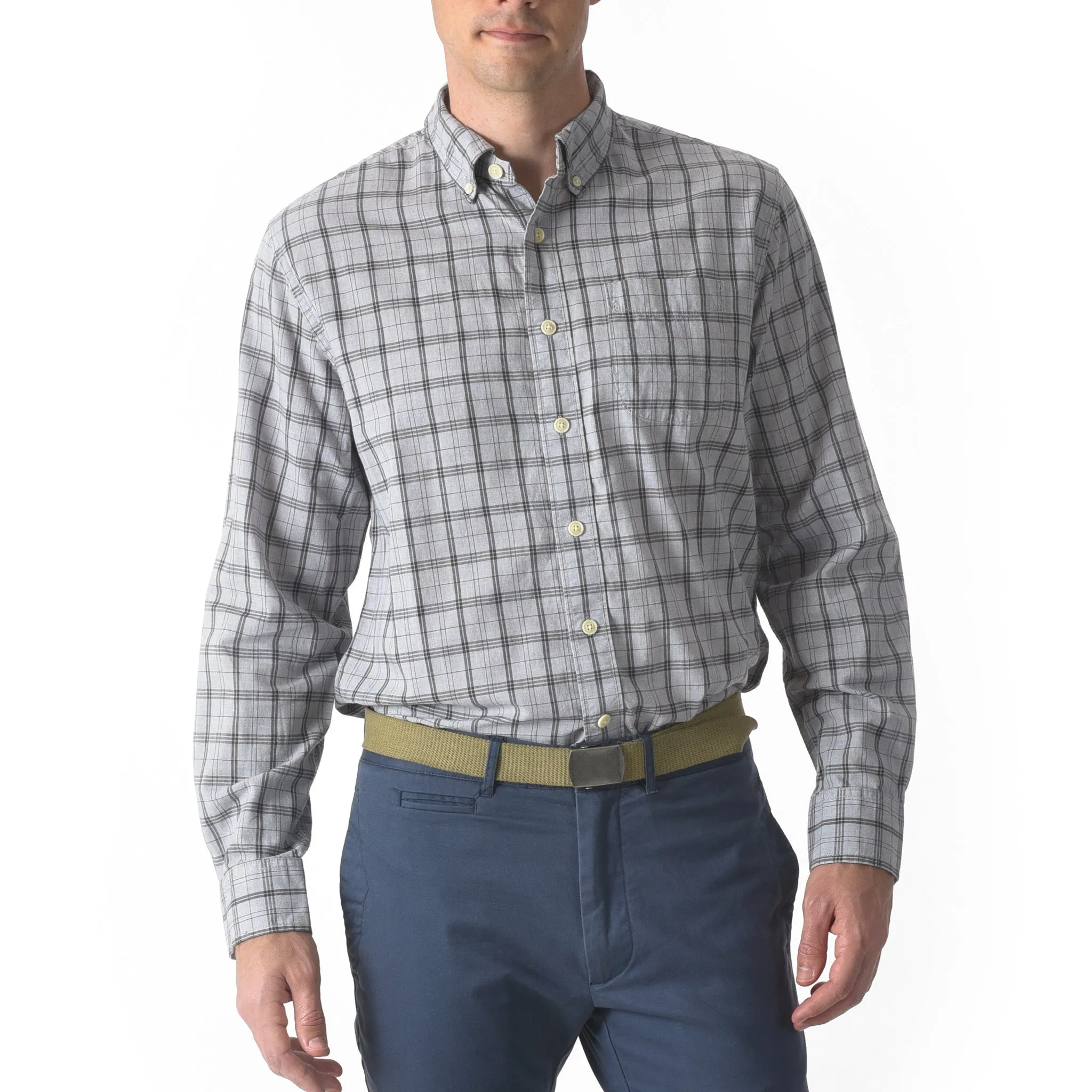 Graystone Poplin Shirt - Gray Plaid (Final Sale)* sold by Grayers product image thumbnail 2