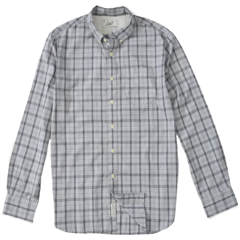 Graystone Poplin Shirt - Gray Plaid (Final Sale)* sold by Grayers