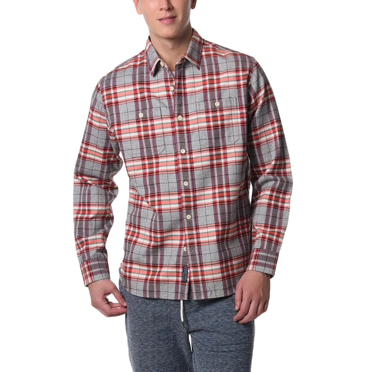 Herndon Heritage Flannel - Gray Orange Cream (Final Sale)* sold by Grayers product image thumbnail 2