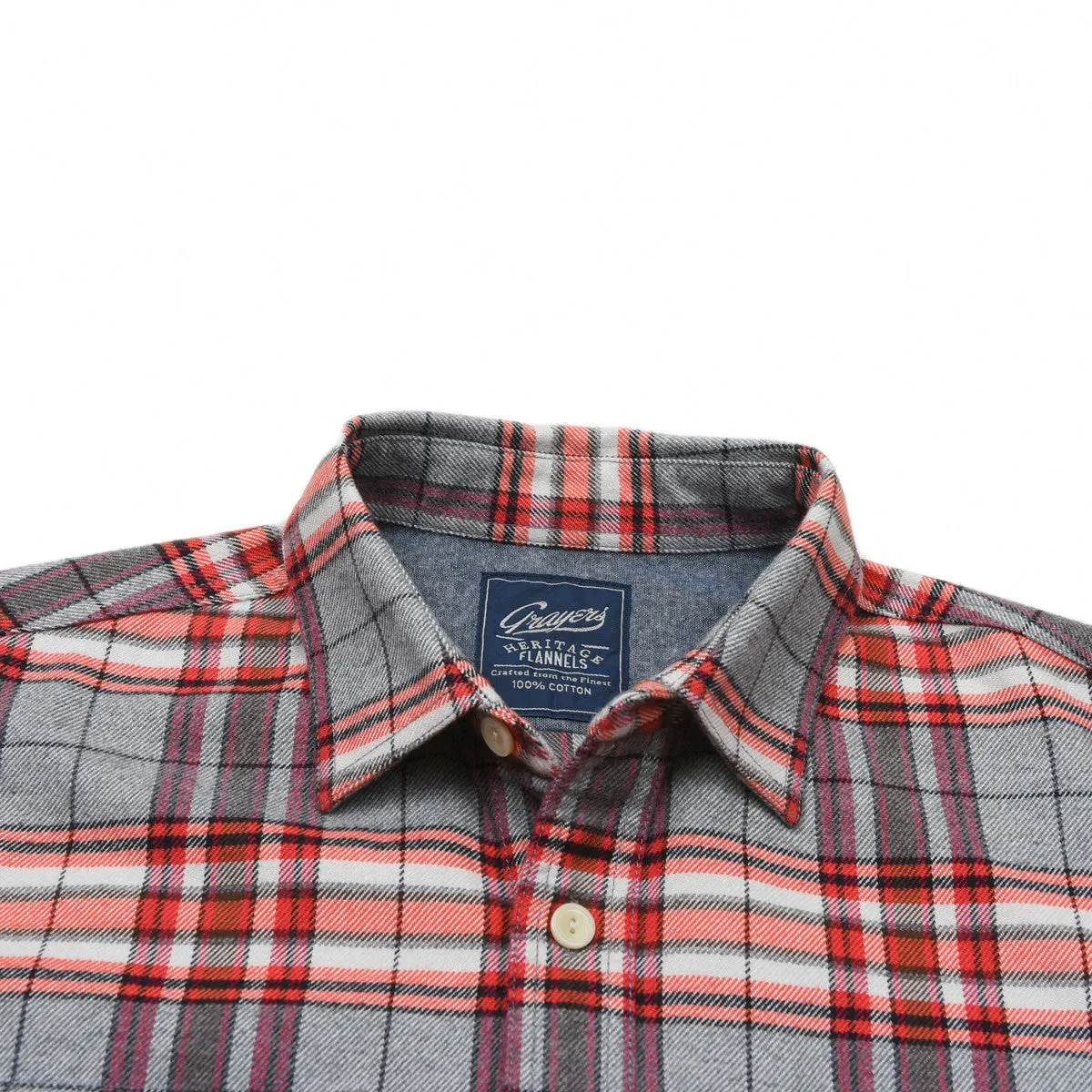 Herndon Heritage Flannel - Gray Orange Cream (Final Sale)* sold by Grayers product image thumbnail 5