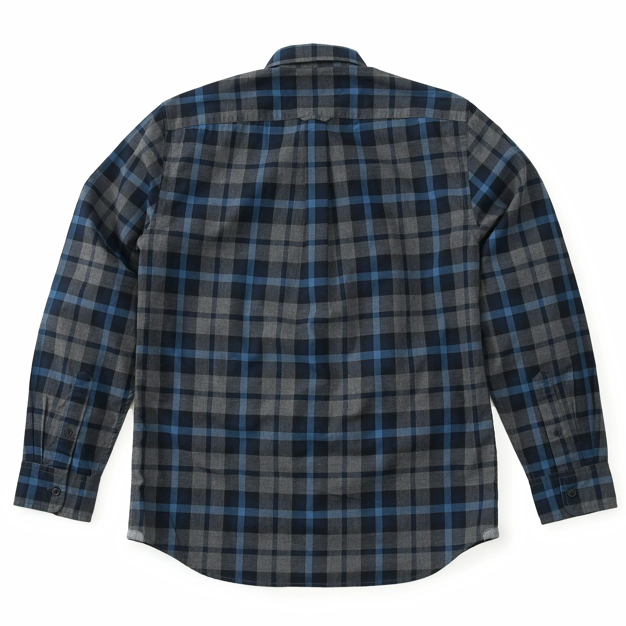 Heath Heather Poplin Shirt - Gray Navy Blue (Final Sale)* sold by Grayers product image thumbnail 4