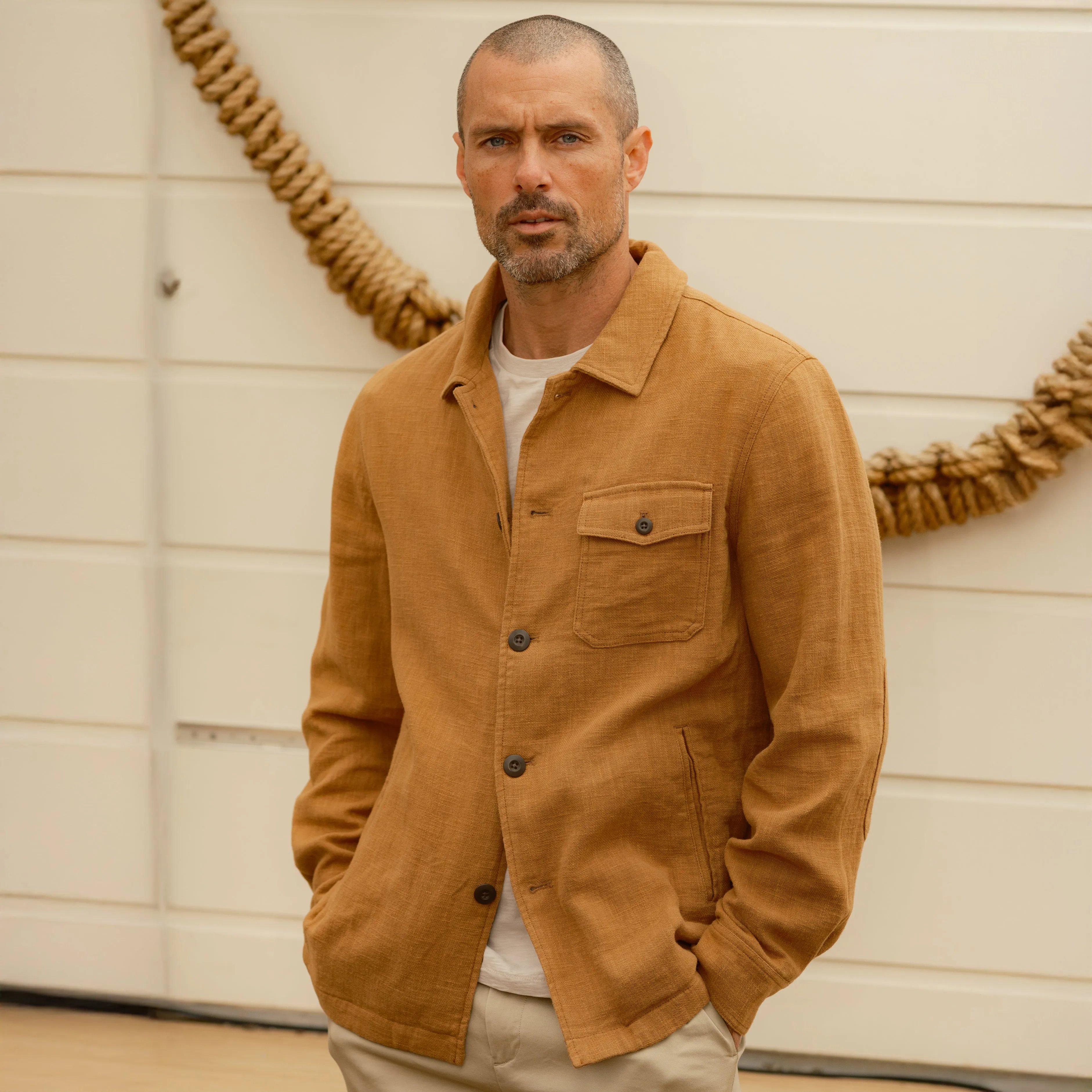 Ramie Chore Jacket - Tobacco sold by Grayers product image thumbnail 5