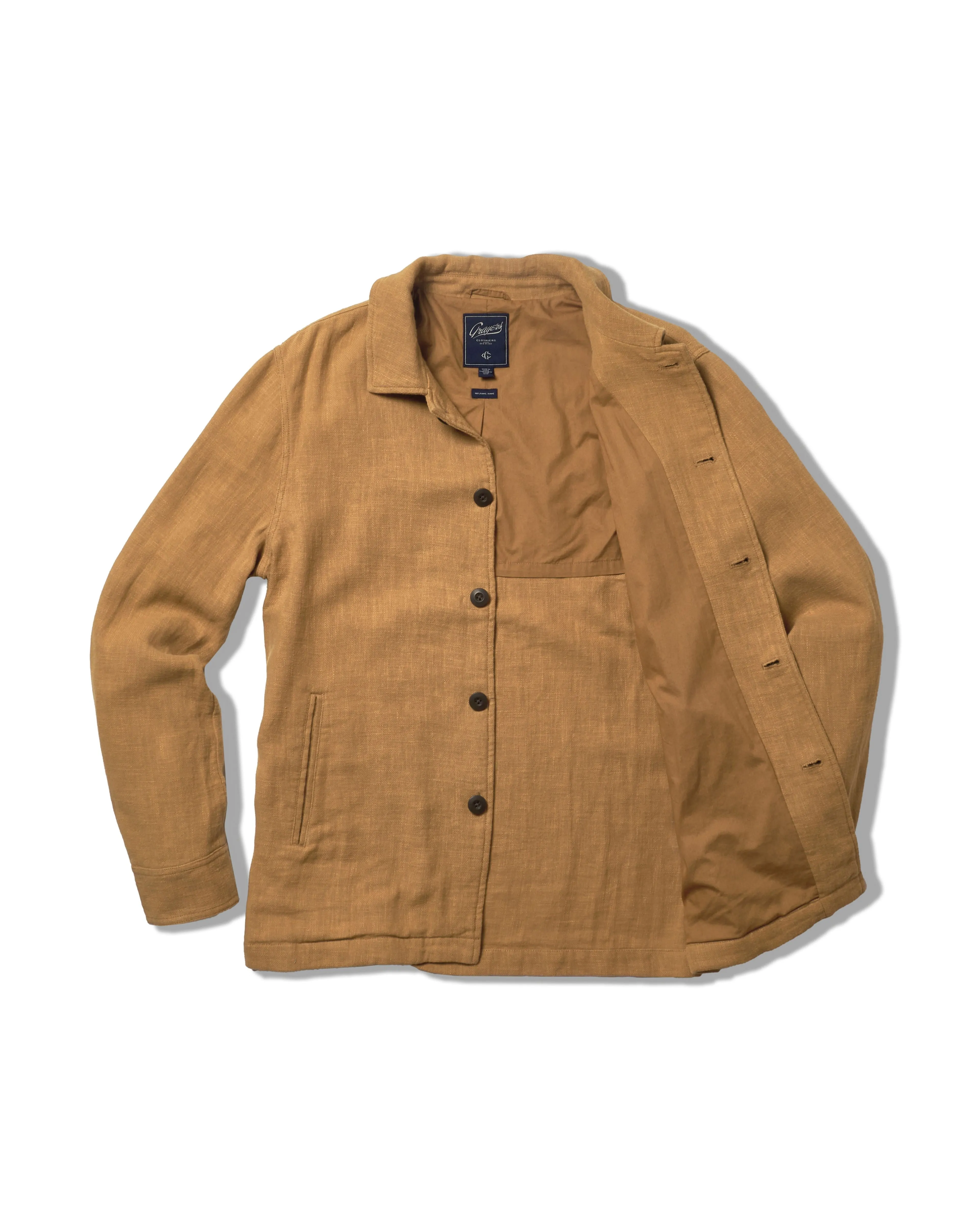 Ramie Chore Jacket - Tobacco sold by Grayers product image thumbnail 2