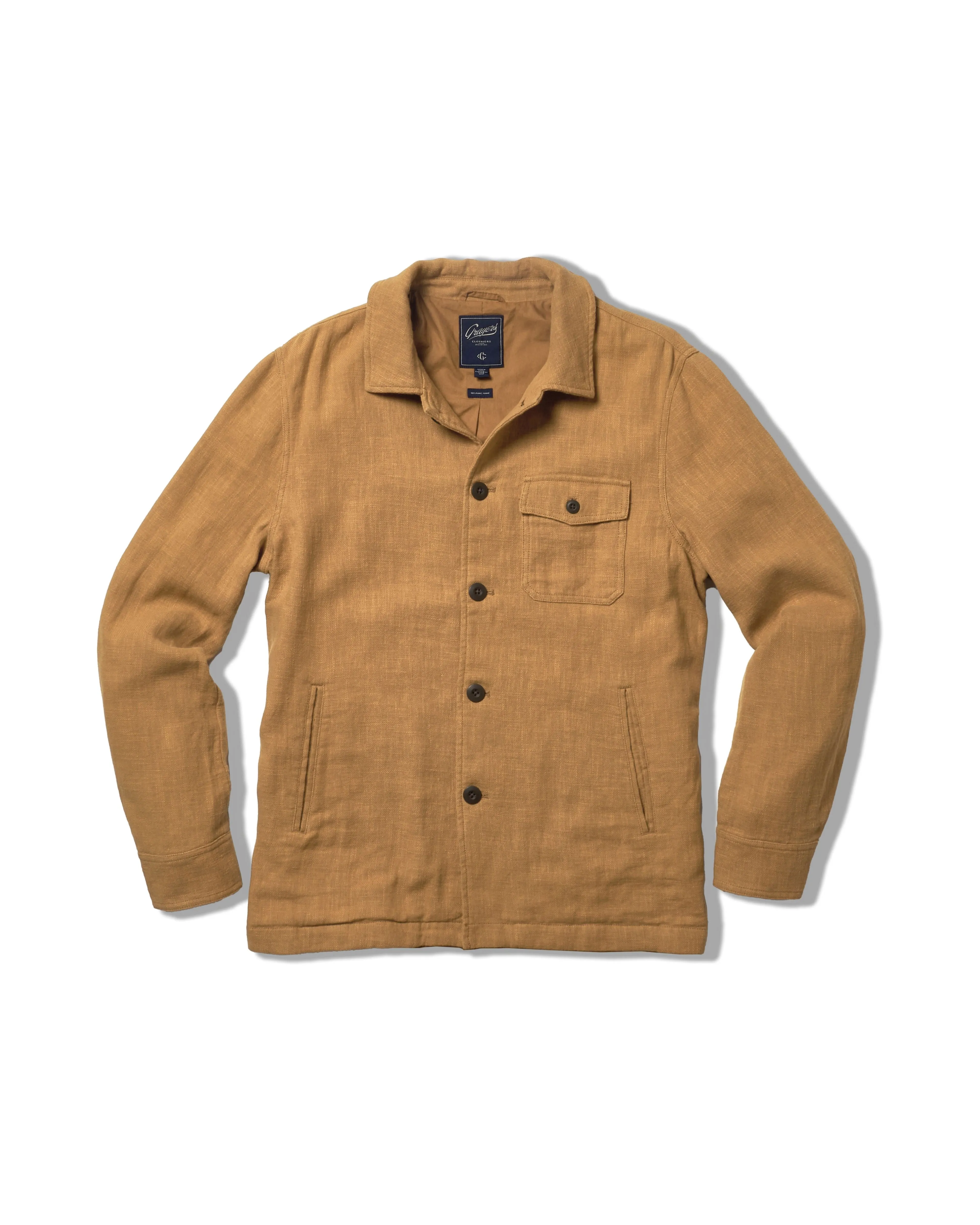Ramie Chore Jacket - Tobacco sold by Grayers