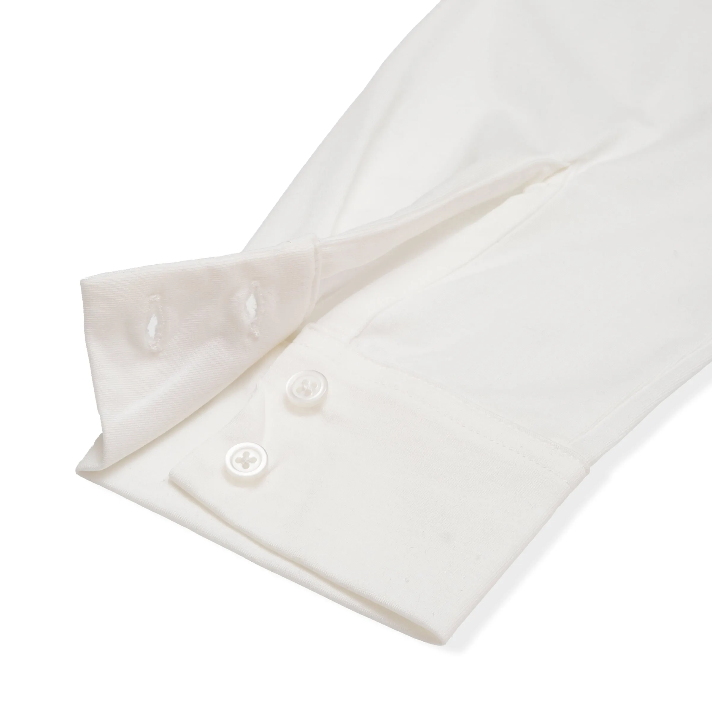 Hackett Cotton Sorona Knit Shirt - White sold by Grayers product image thumbnail 4