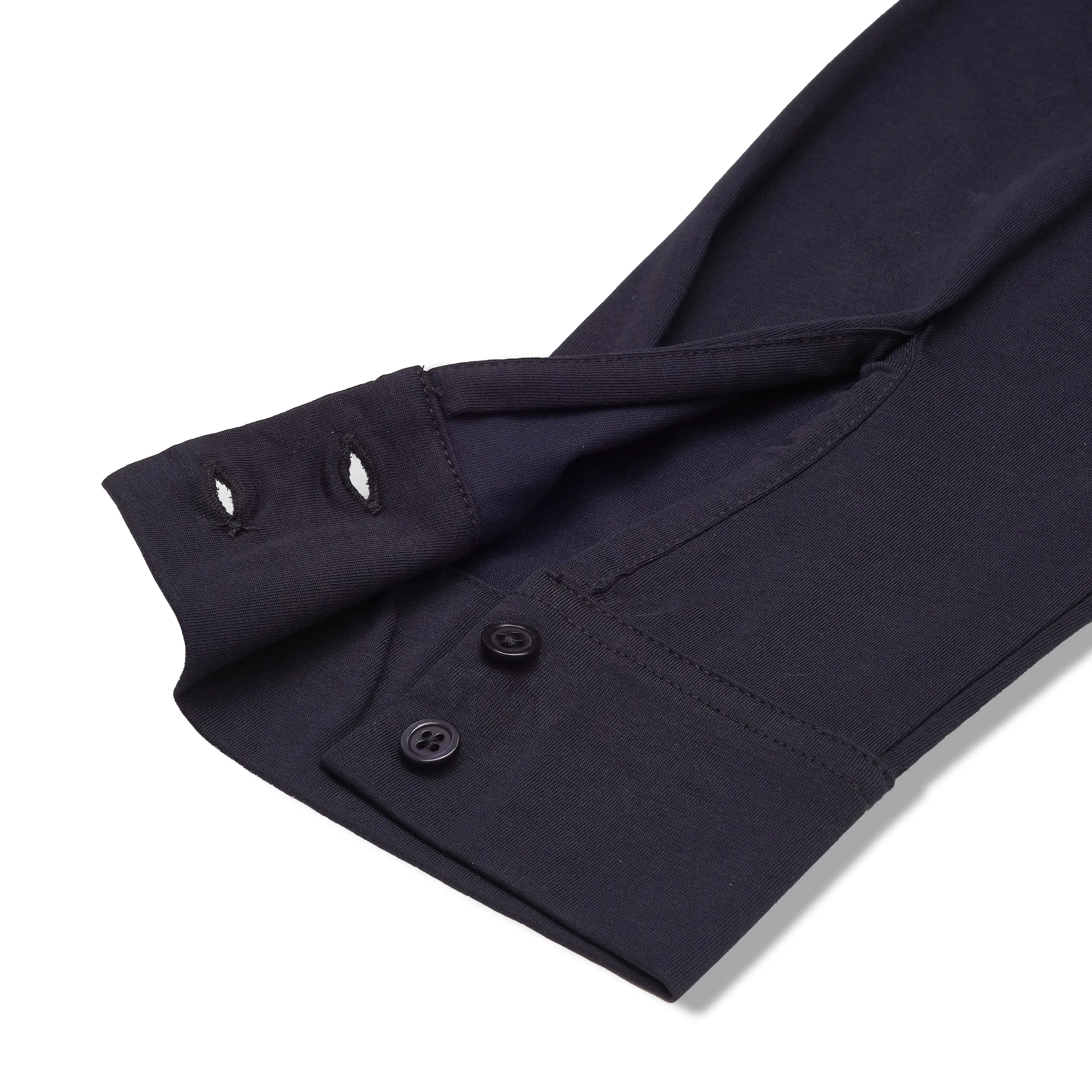 Hackett Cotton Sorona Knit Shirt - Navy sold by Grayers product image thumbnail 3