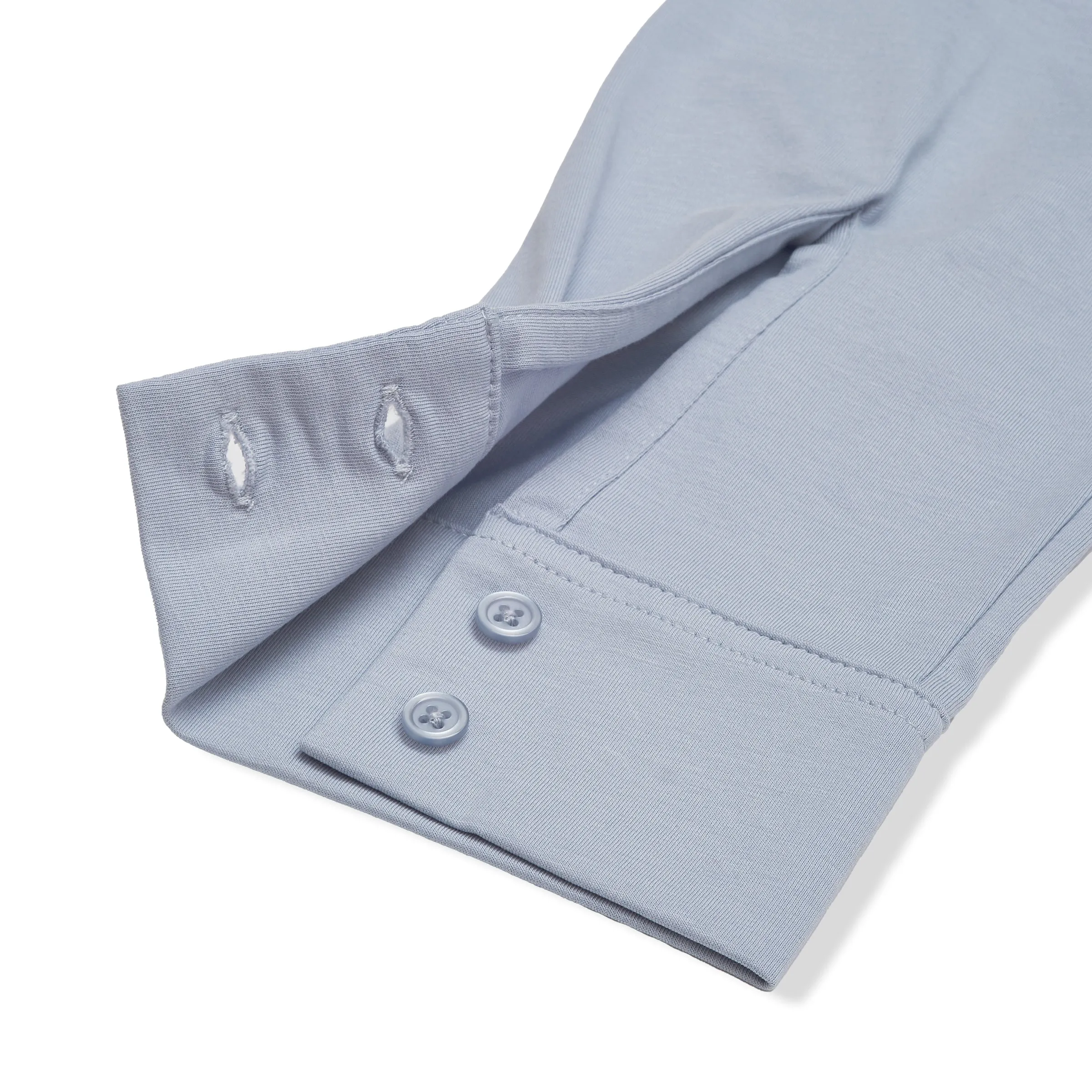 Hackett Cotton Sorona Knit Shirt - Oxford Blue sold by Grayers product image thumbnail 3