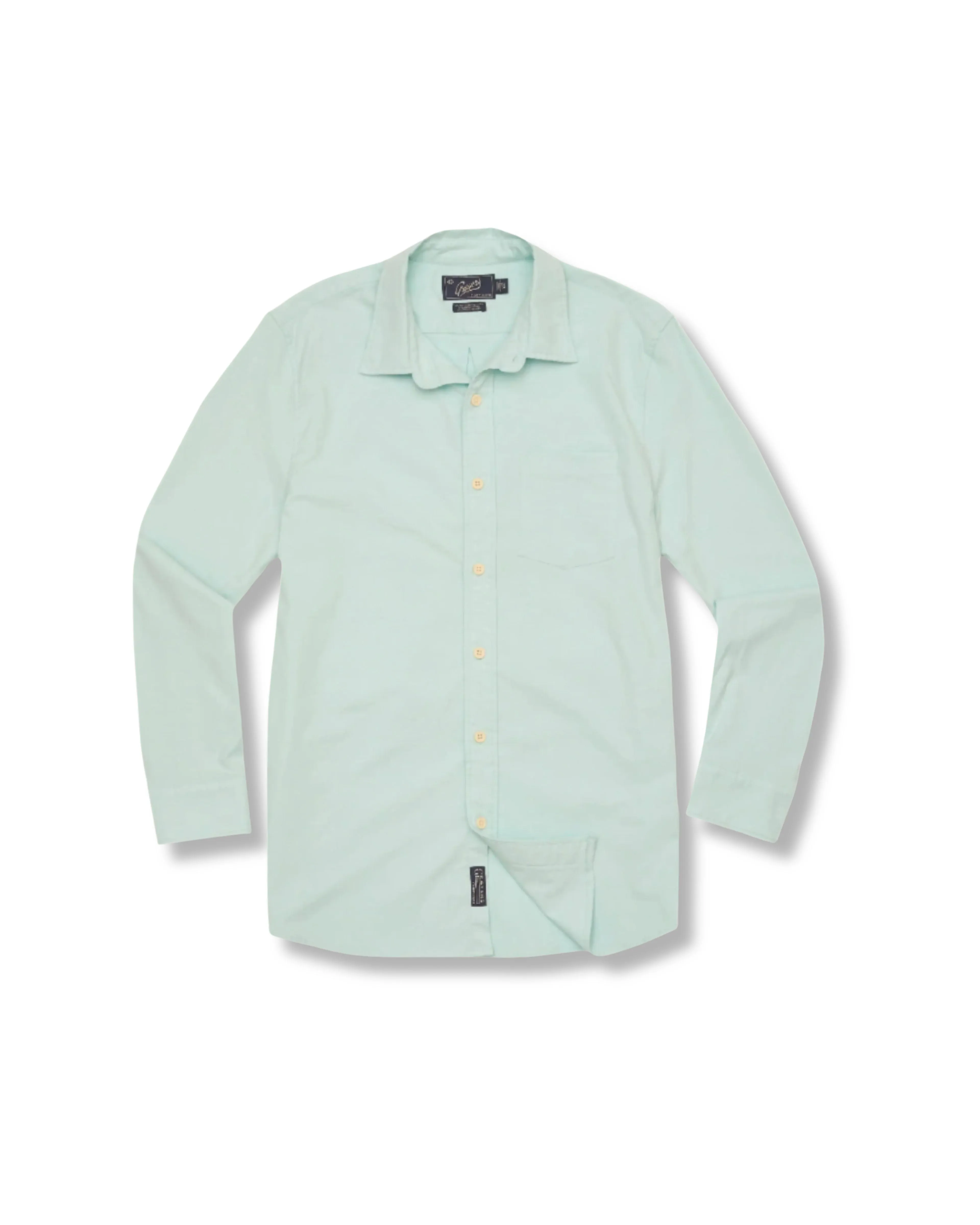 Charles Stretch Oxford Shirt - Seafoam sold by Grayers