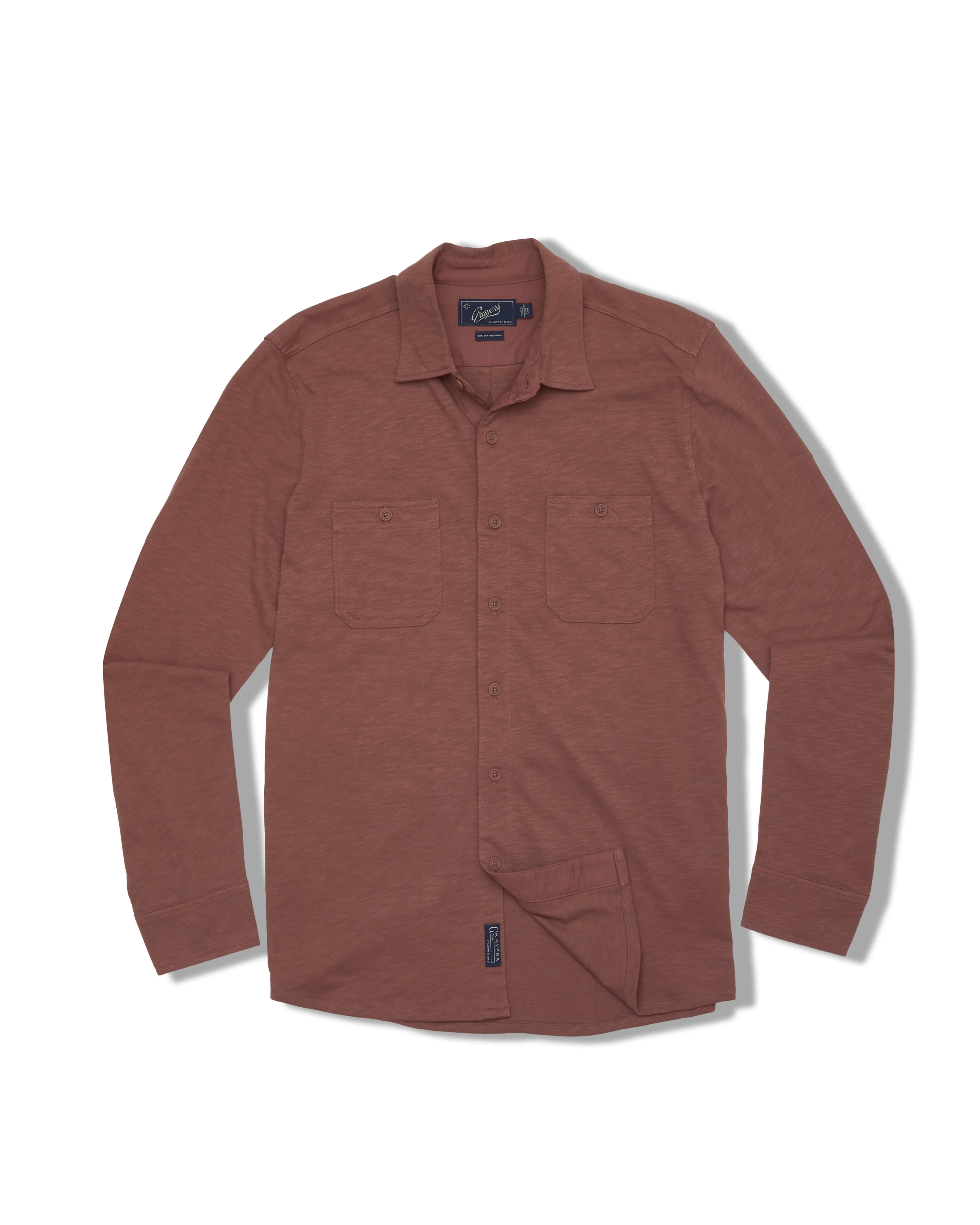 Flex Everyday Knit Shirt - Marron sold by Grayers