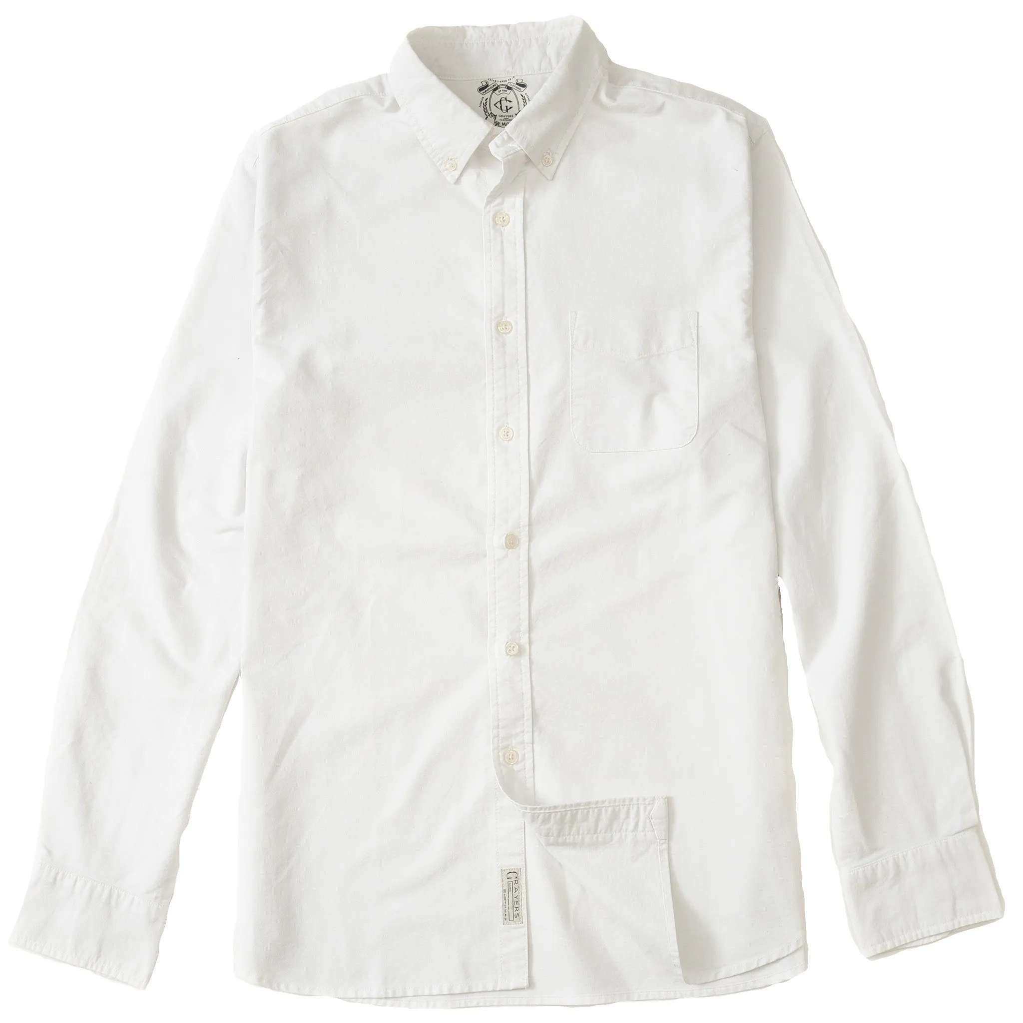 The White Oxford Button Down sold by Grayers