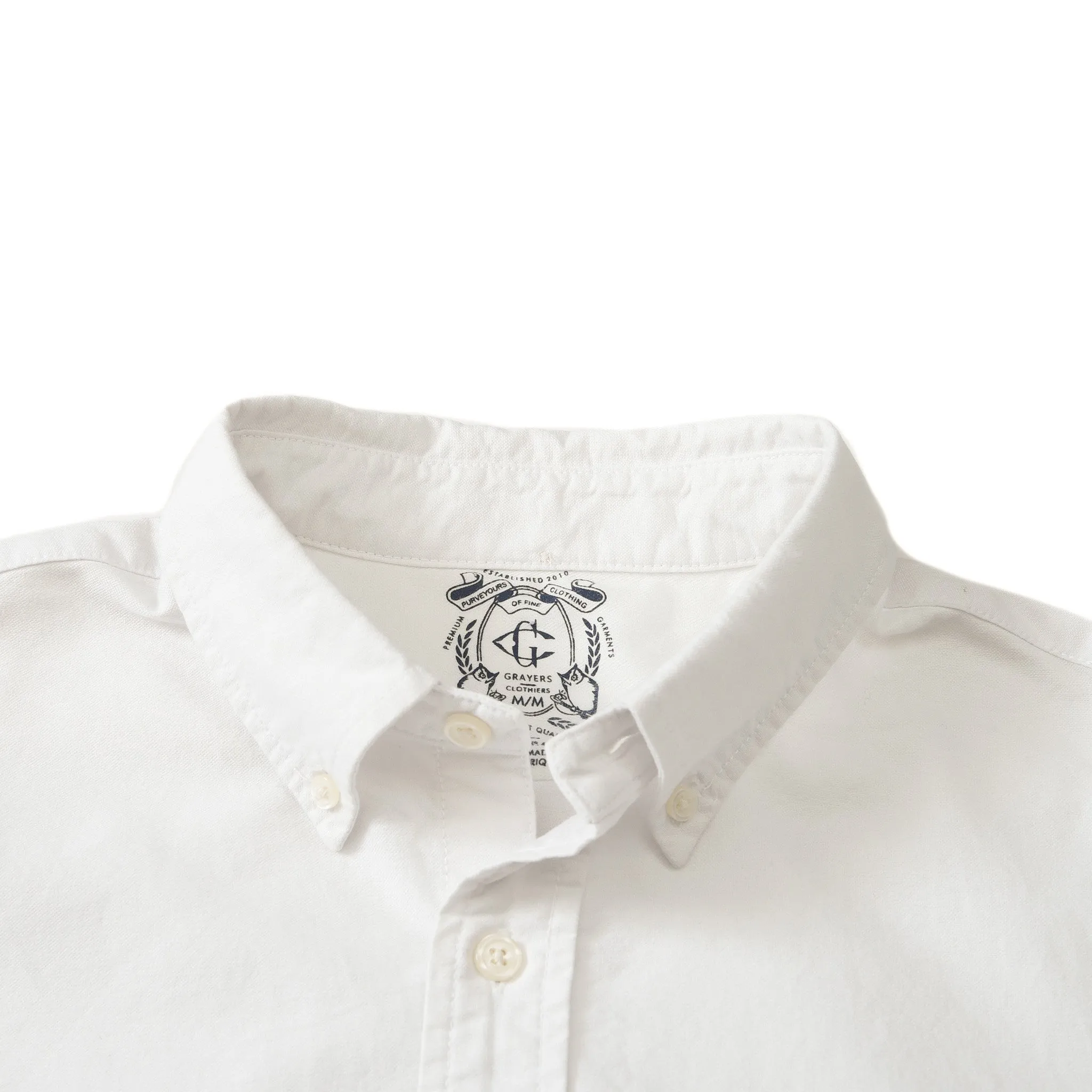 The White Oxford Button Down sold by Grayers product image thumbnail 4