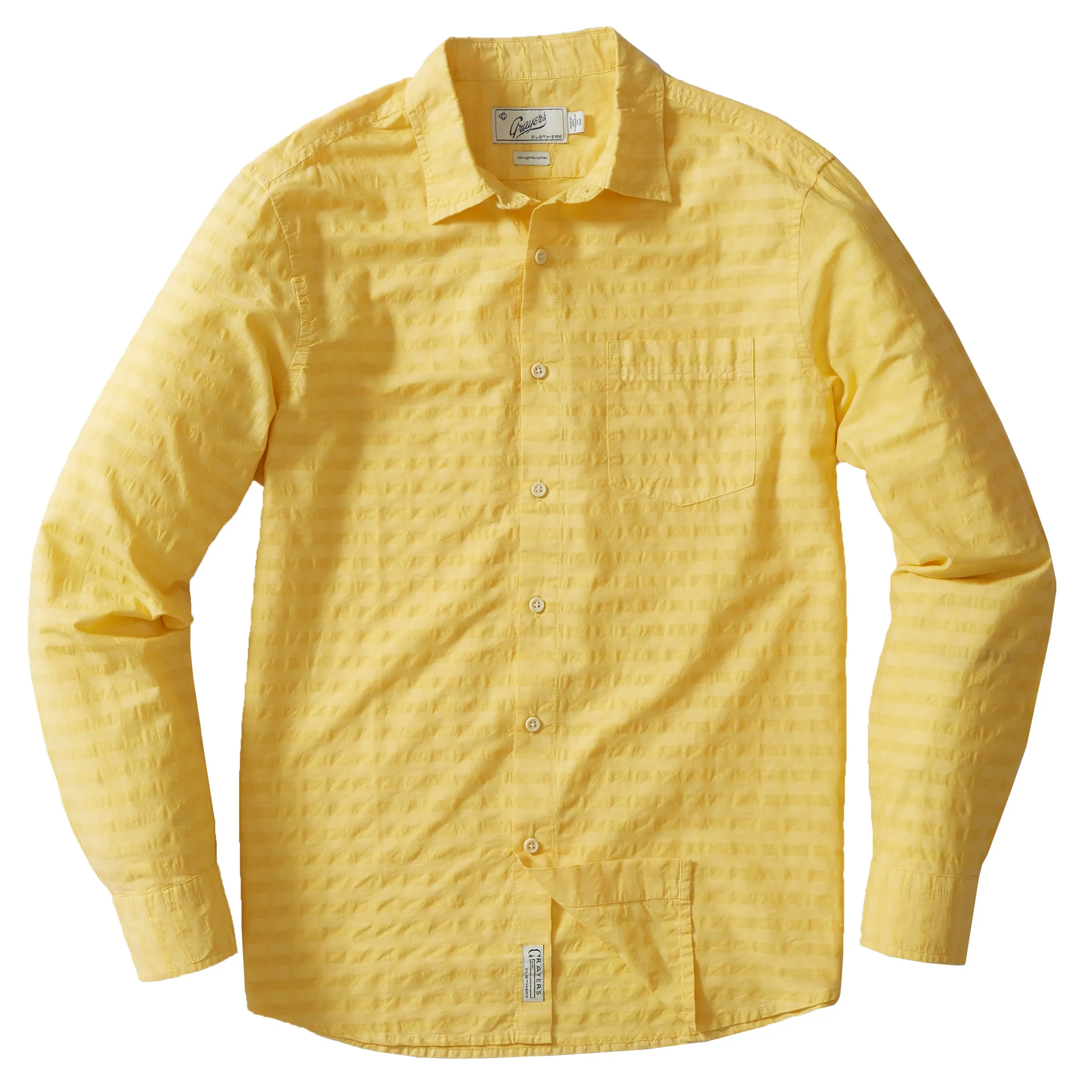 Eton Dobby Gingham Shirt - Pineapple Slice (Final Sale) sold by Grayers