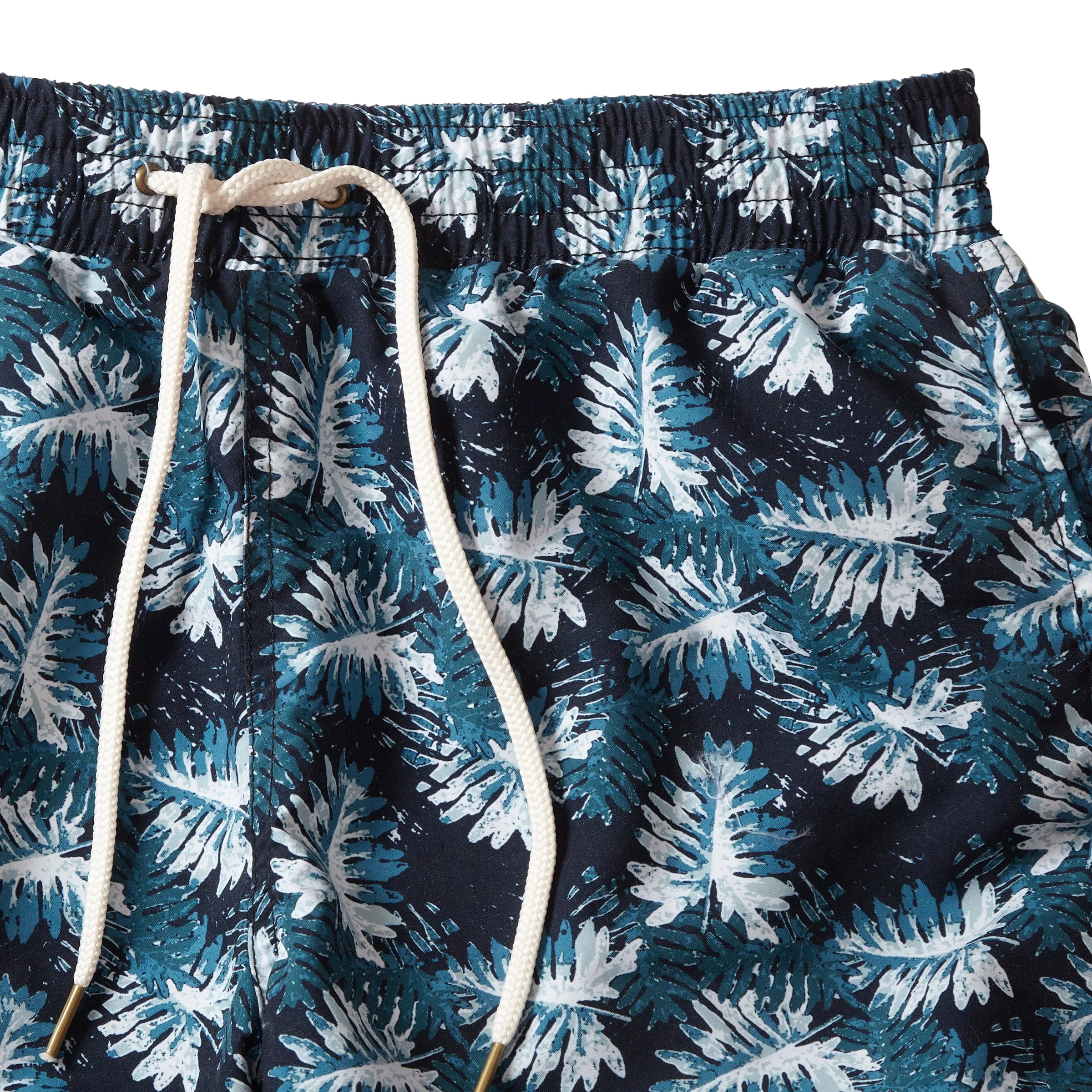 Blue Palms Eco Swim Trunk 6" - Navy Green Leaf sold by Grayers product image thumbnail 3
