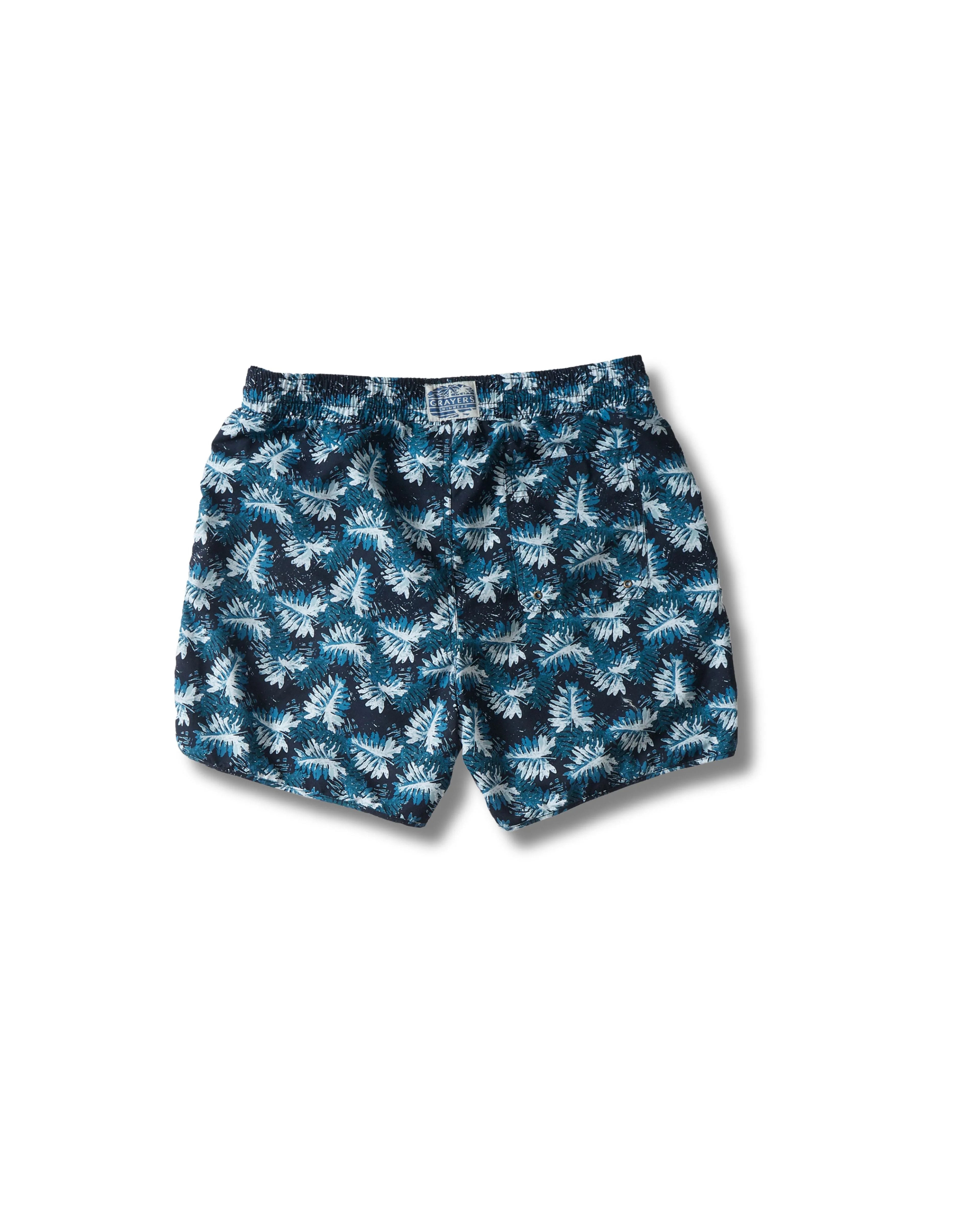 Blue Palms Eco Swim Trunk 6" - Navy Green Leaf sold by Grayers product image thumbnail 2