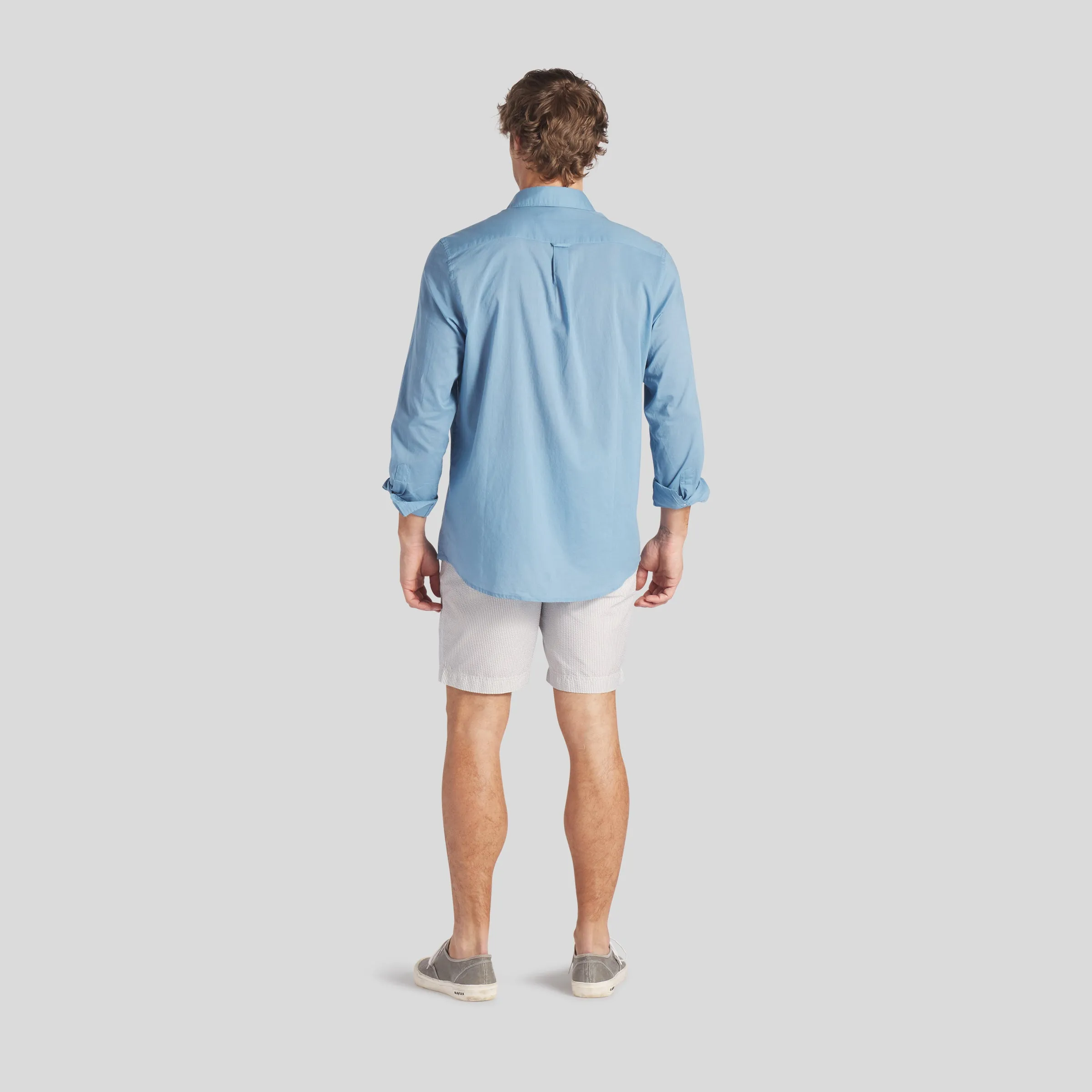 Portofino Featherweight Poplin Shirt - Blue Heaven sold by Grayers product image thumbnail 5
