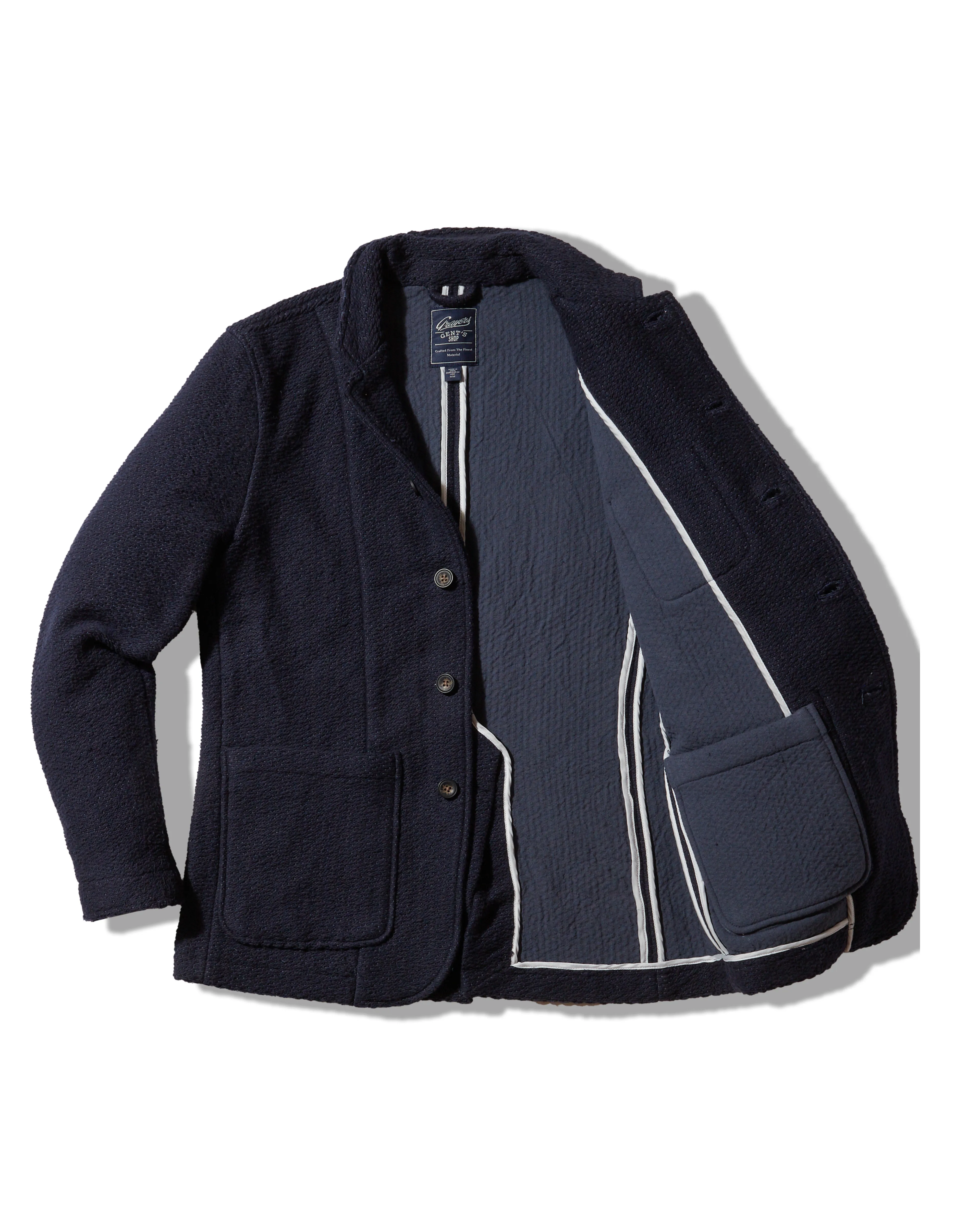 Burly Cotton Blazer- Navy sold by Grayers product image thumbnail 2