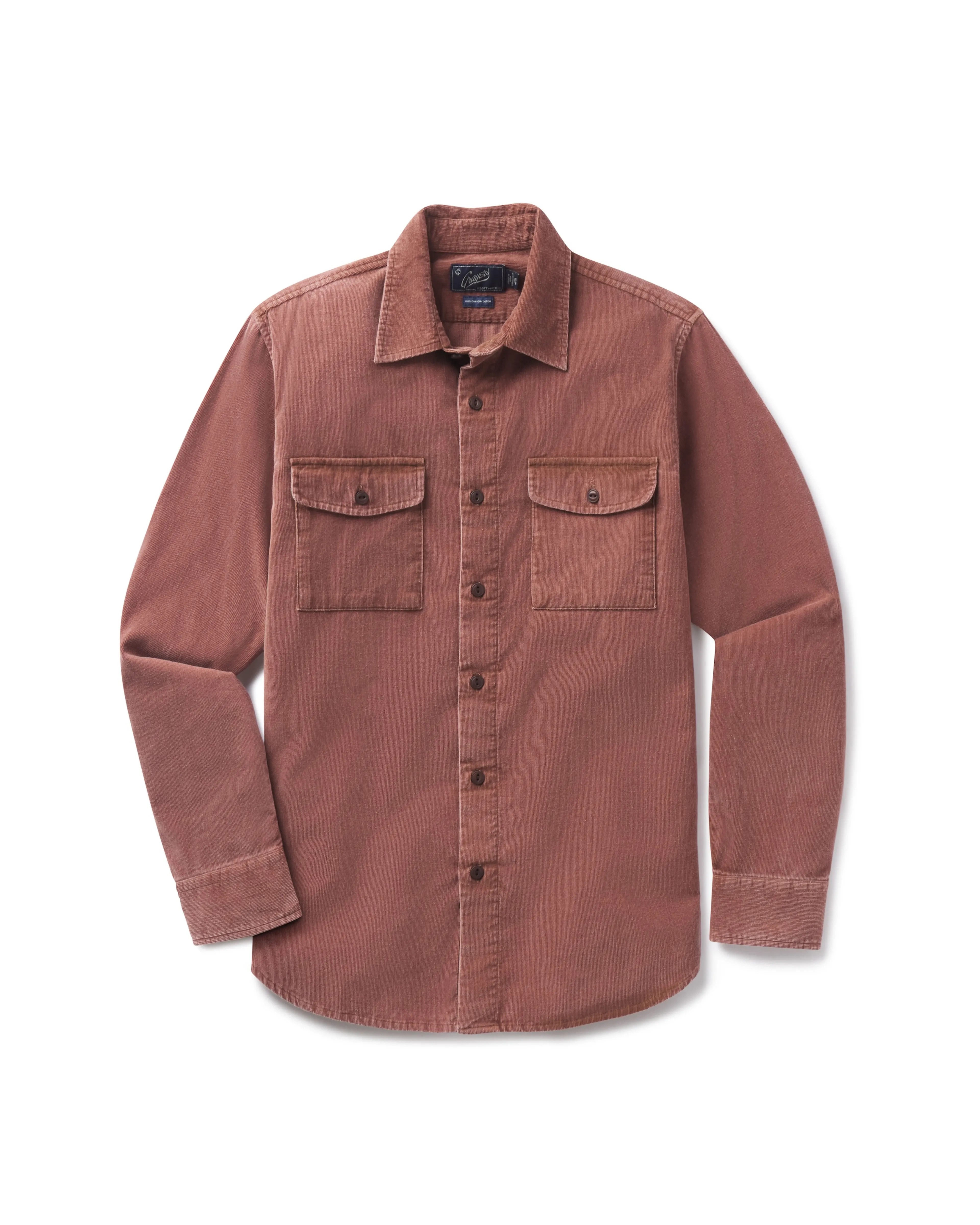 Jeremiah Vintage Garment Dyed Shirt - Root Beer sold by Grayers