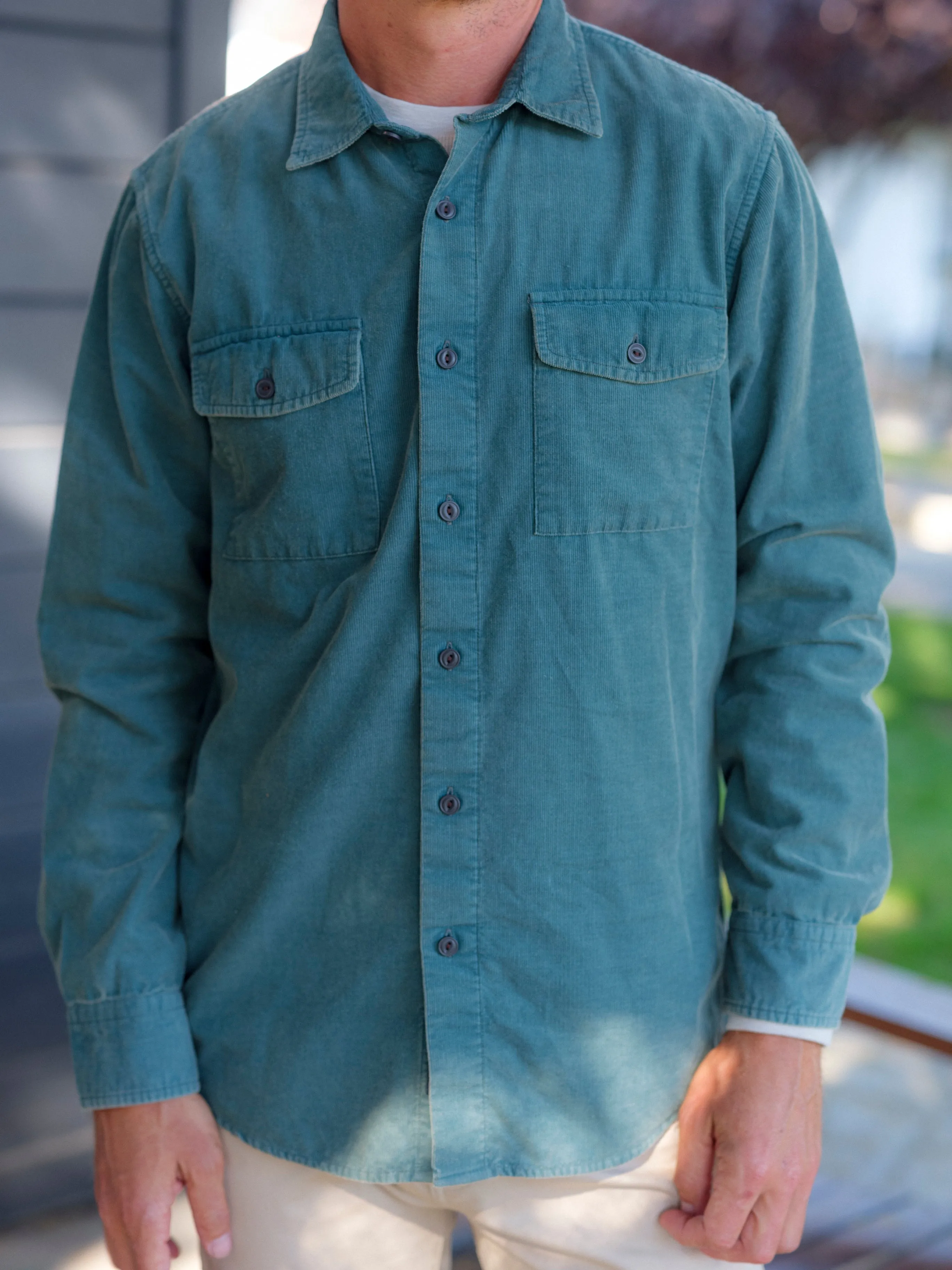 Jeremiah Vintage Garment Dyed Shirt - Teal sold by Grayers product image thumbnail 4