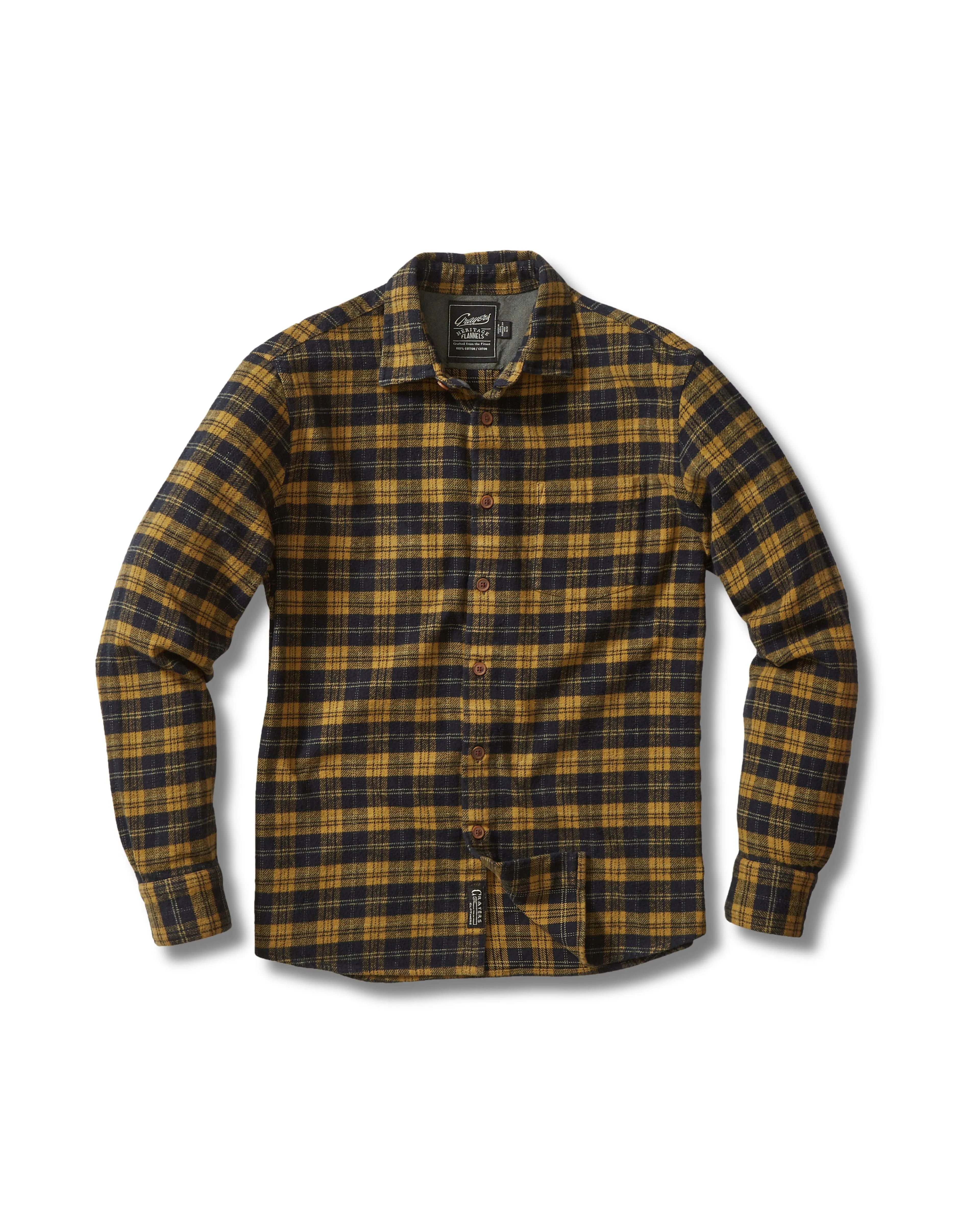 Carson Heritage Flannel - Honey Mustard Plaid sold by Grayers