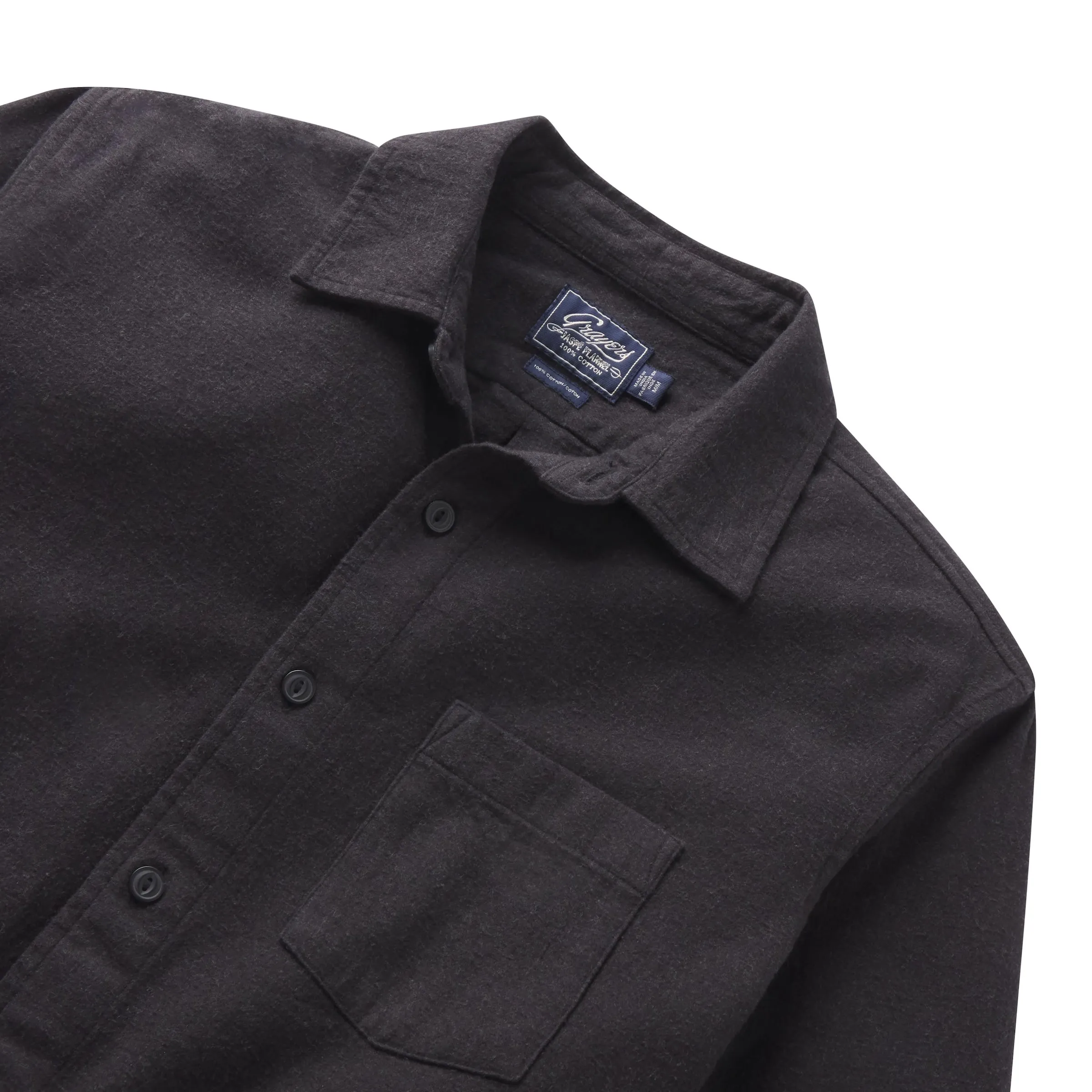 Belvedere Heather Lux Flannel - Black sold by Grayers product image thumbnail 2