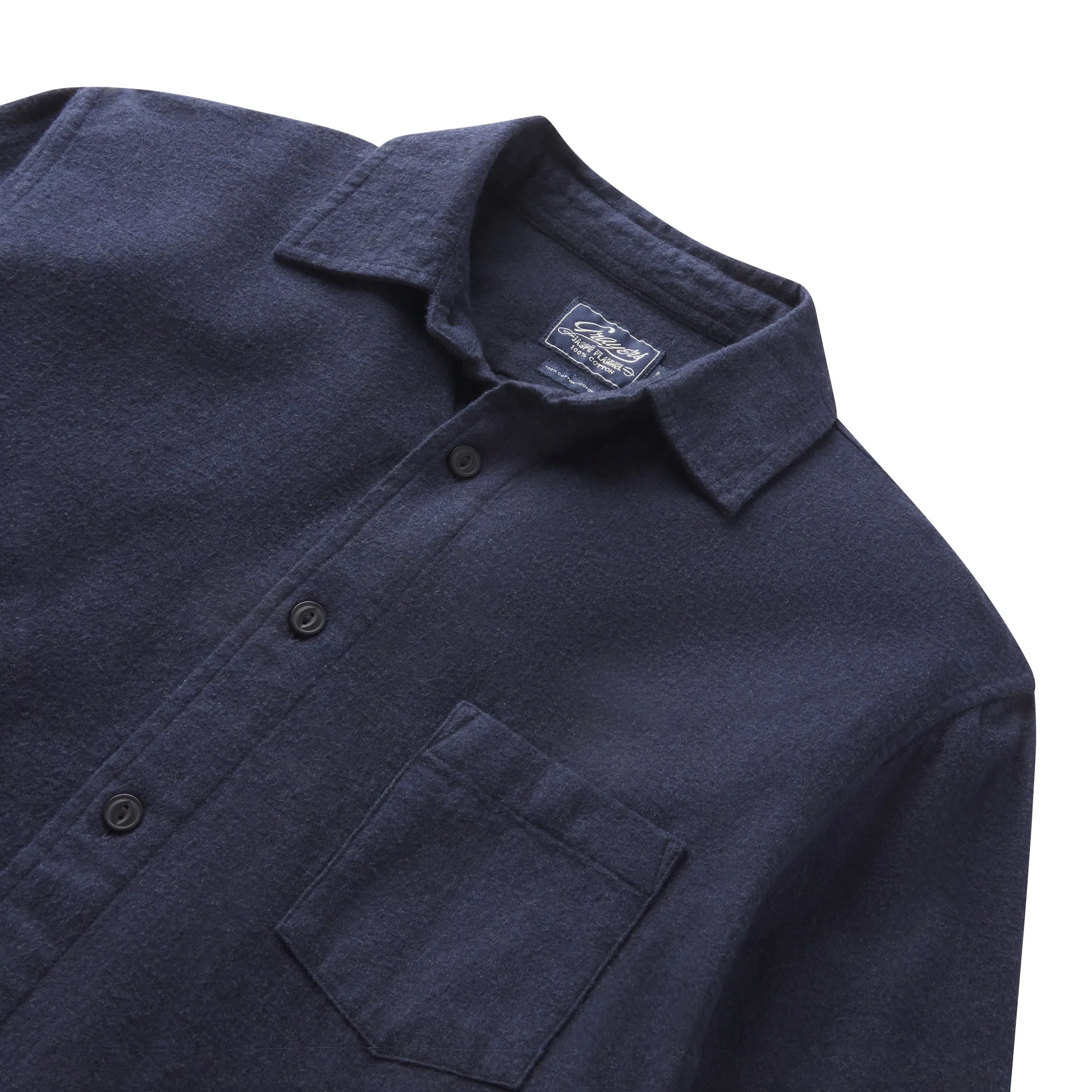 Belvedere Heather Lux Flannel - Blueberry sold by Grayers product image thumbnail 2